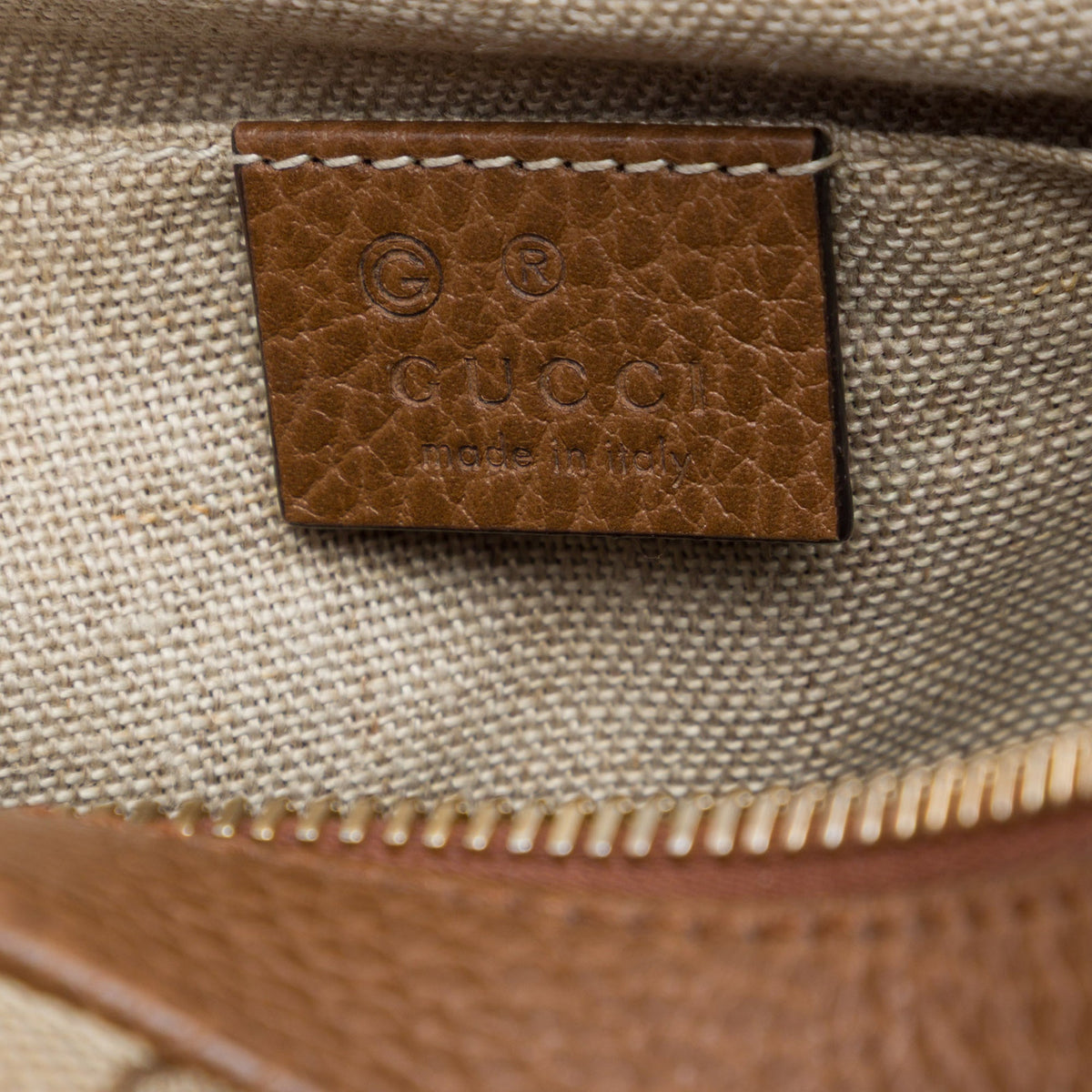 Gucci GG Canvas Bree Crossbody — Beige
