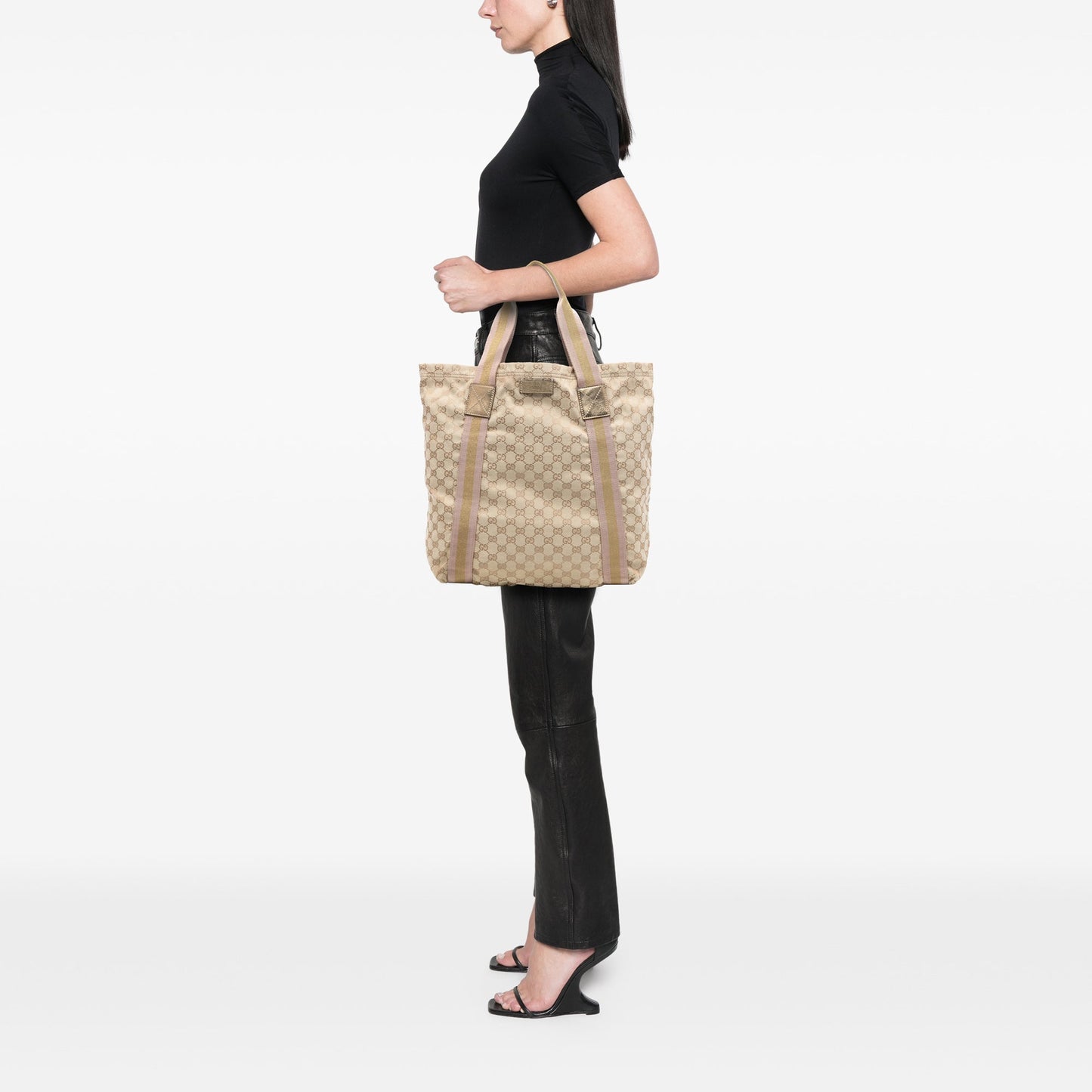 Gucci GG Canvas Web Tote