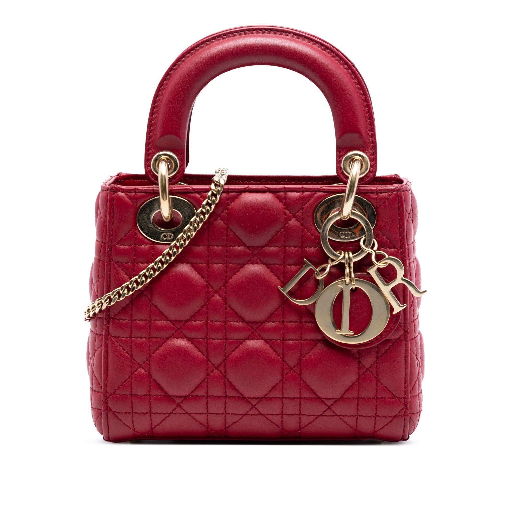 Dior Mini Lambskin Cannage Lady Dior