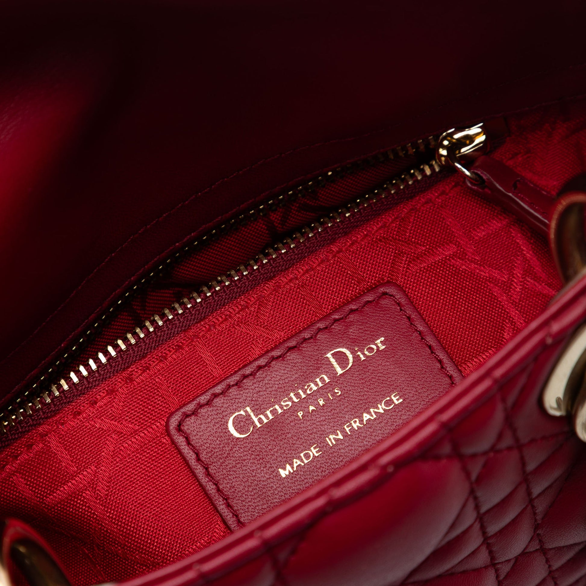 Dior Mini Lambskin Cannage Lady Dior
