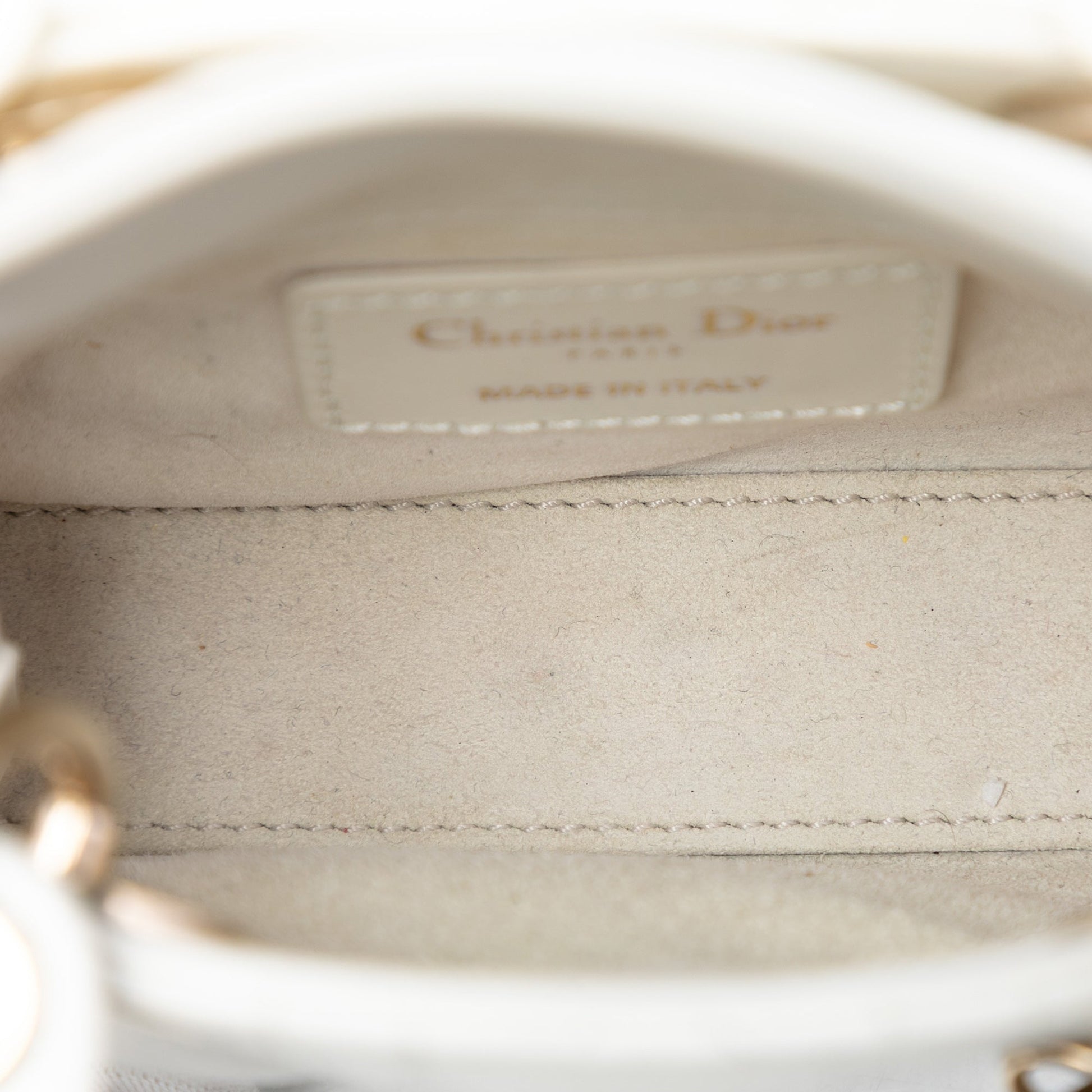 Dior Micro Lambskin Cannage Lady Dior