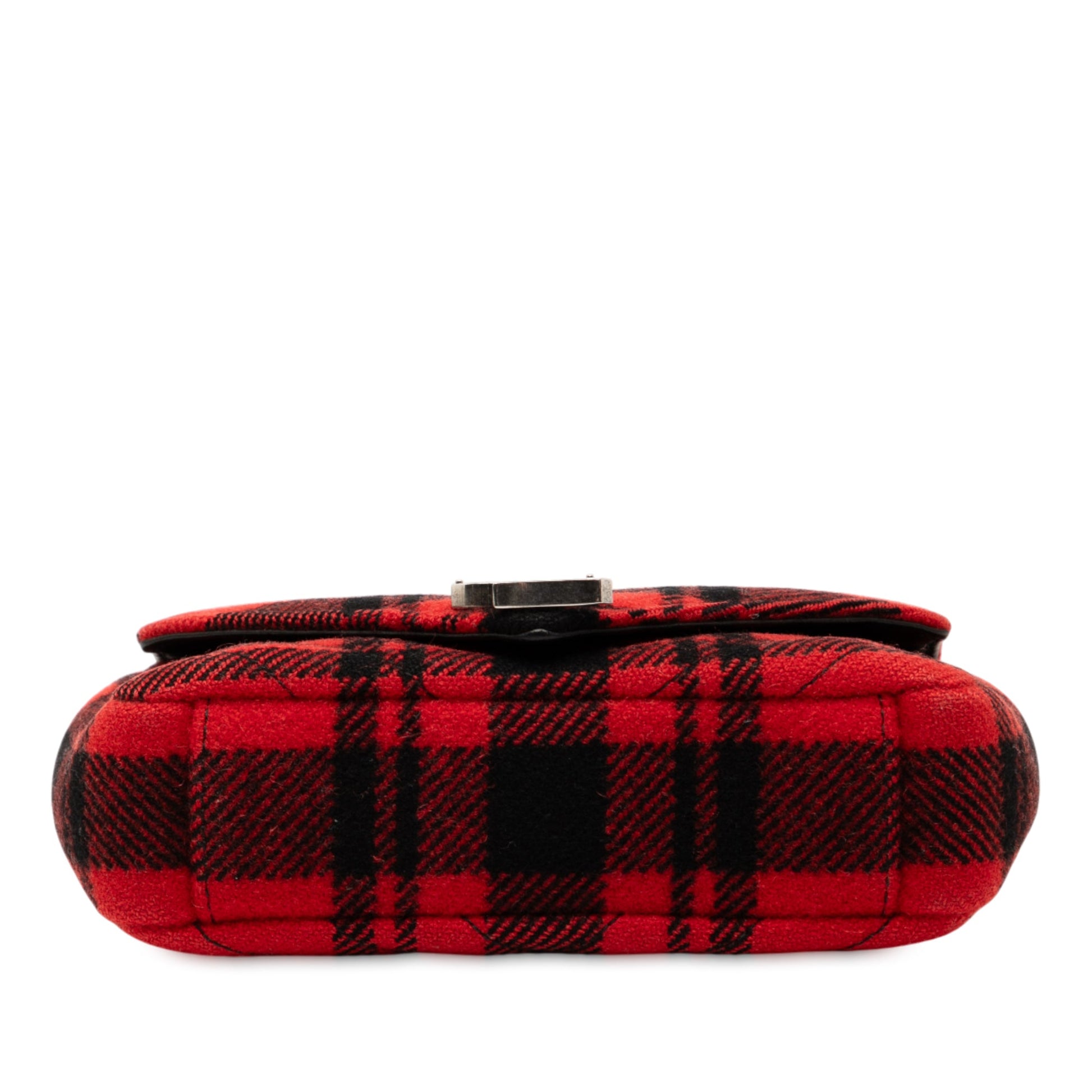 Saint Laurent Baby Chevron Tartan Wool Monogram Classic Chain Bag