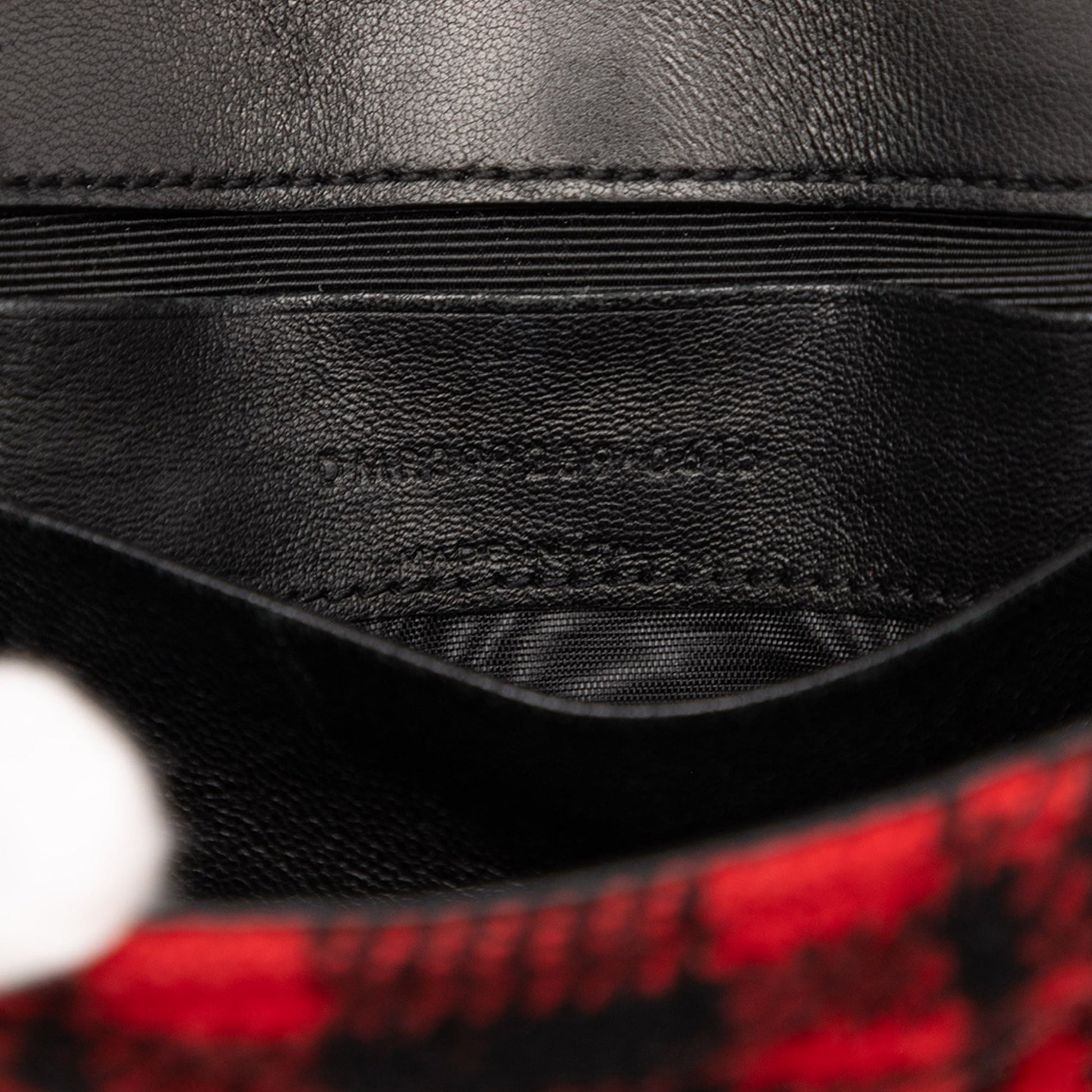 Saint Laurent Baby Chevron Tartan Wool Monogram Classic Chain Bag