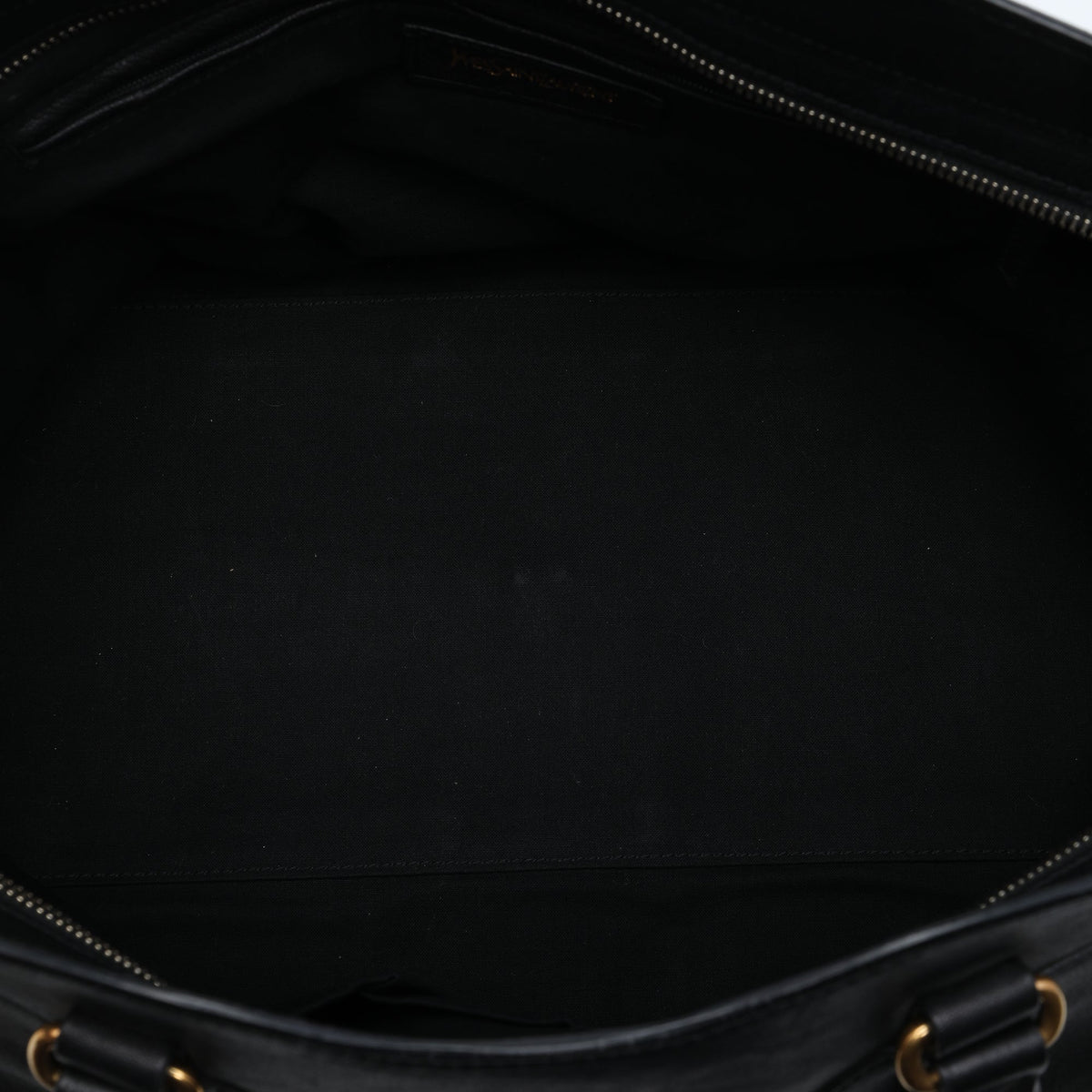 Saint Laurent Large Leather Cabas Chyc Satchel