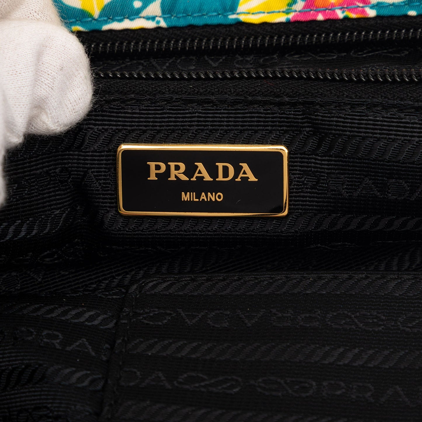 Prada Tessuto Stampato Satchel