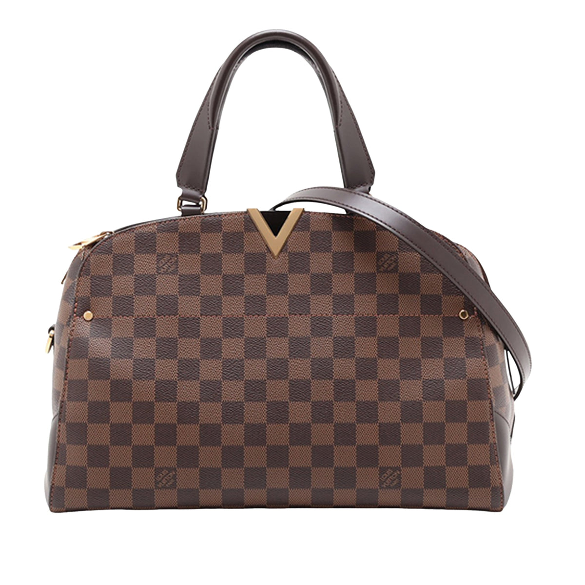 Louis Vuitton Damier Ebene Kensington Bowling — Brown
