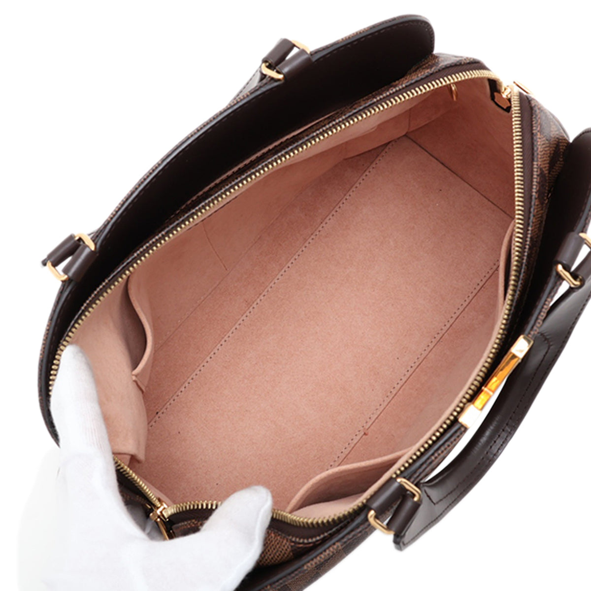 Louis Vuitton Damier Ebene Kensington Bowling — Brown