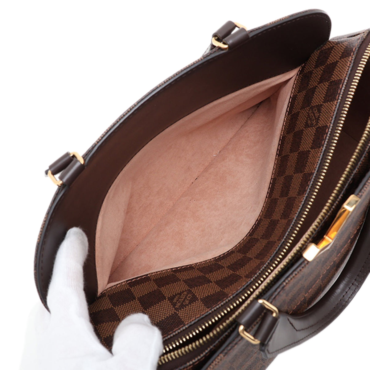 Louis Vuitton Damier Ebene Kensington Bowling — Brown
