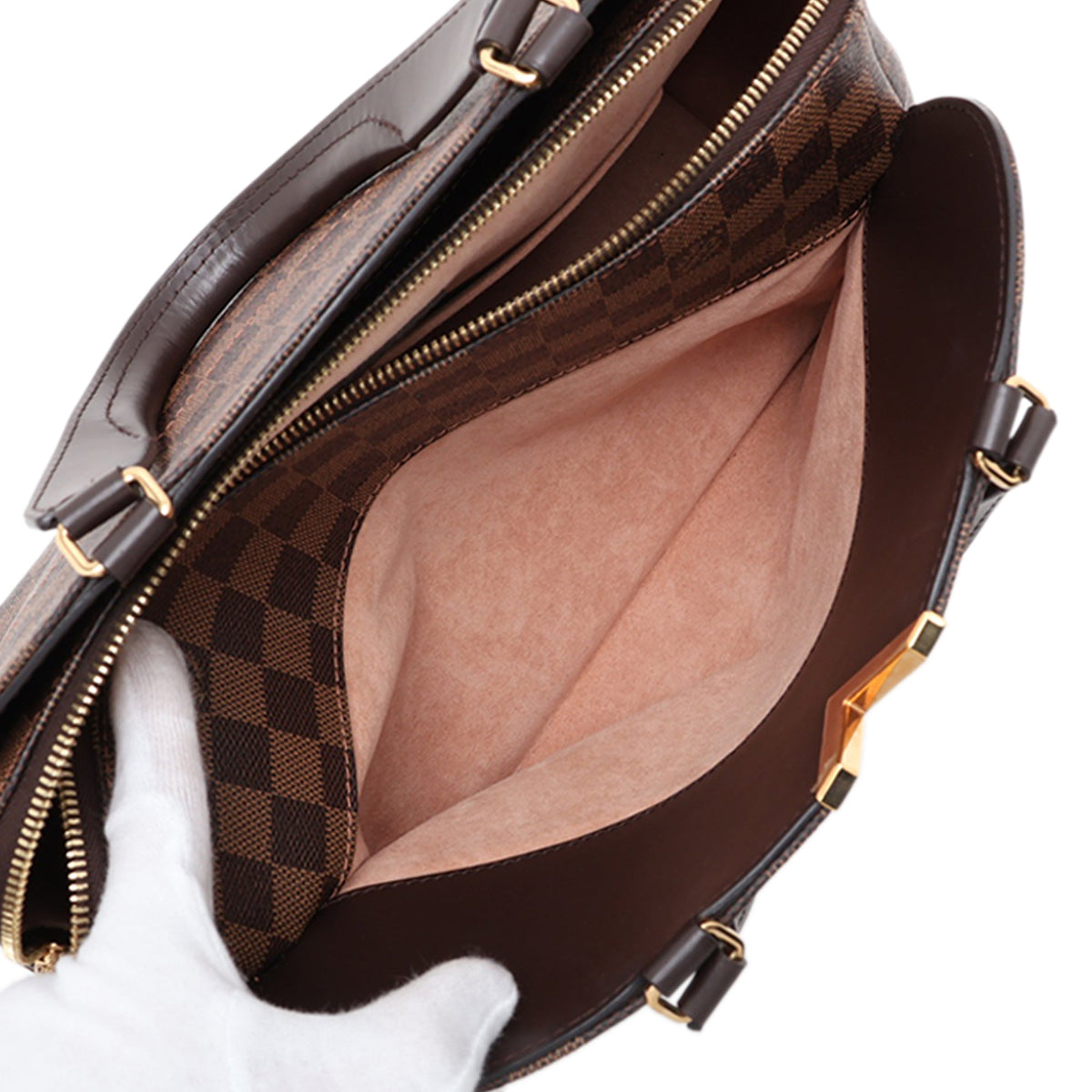 Louis Vuitton Damier Ebene Kensington Bowling — Brown