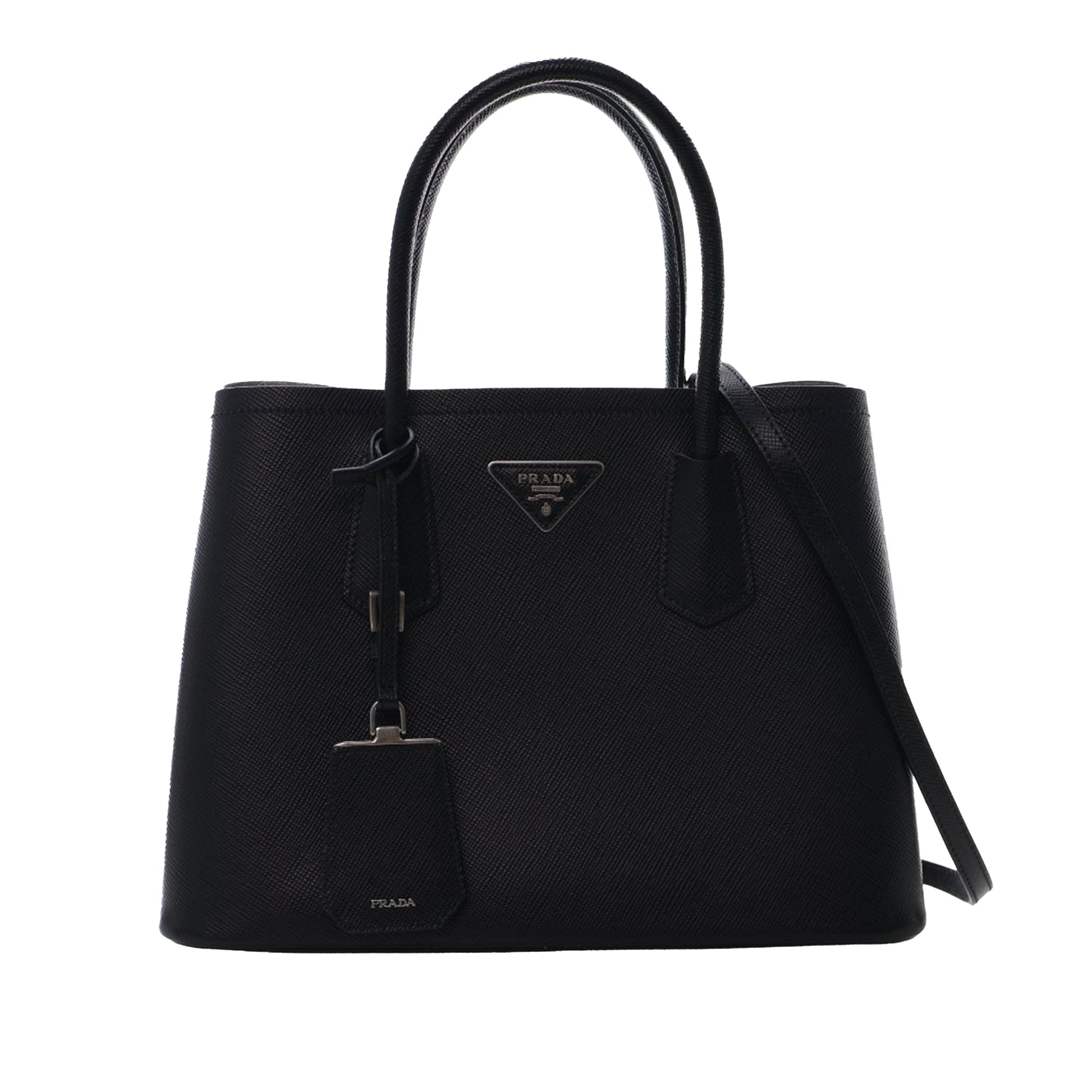 Prada Medium Saffiano Cuir Double Satchel