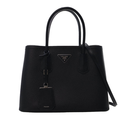 Prada Medium Saffiano Cuir Double Satchel