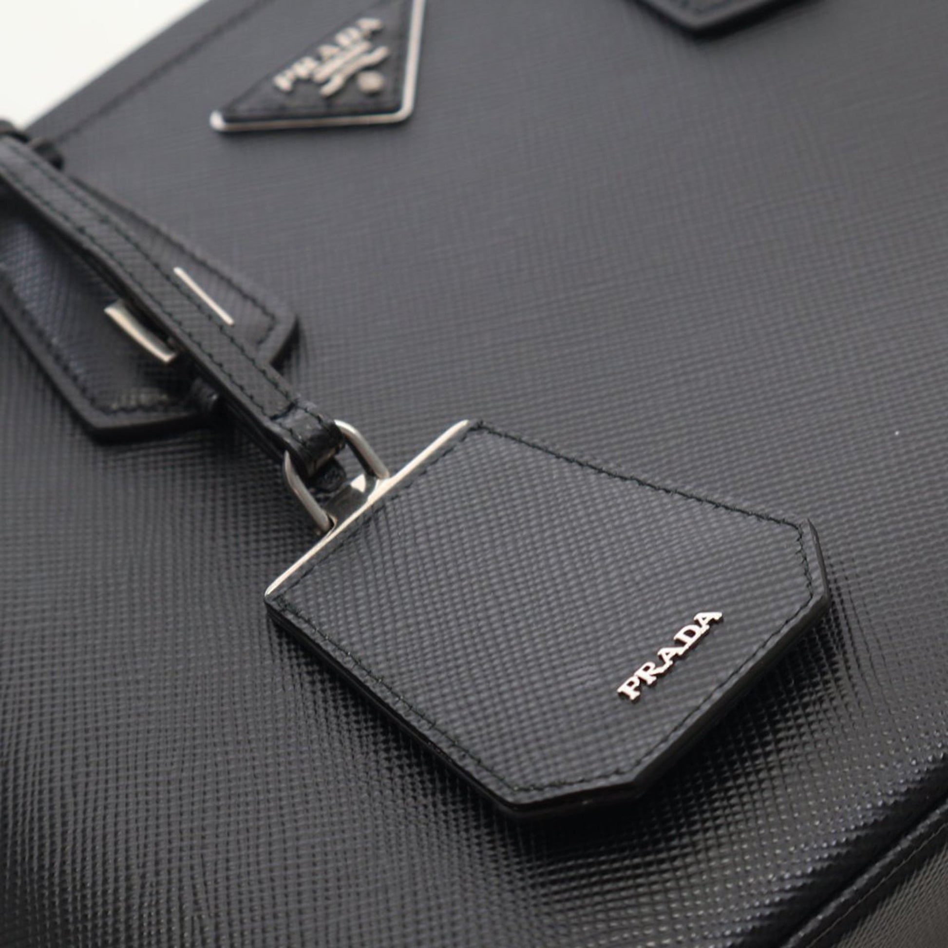 Prada Medium Saffiano Cuir Double Satchel