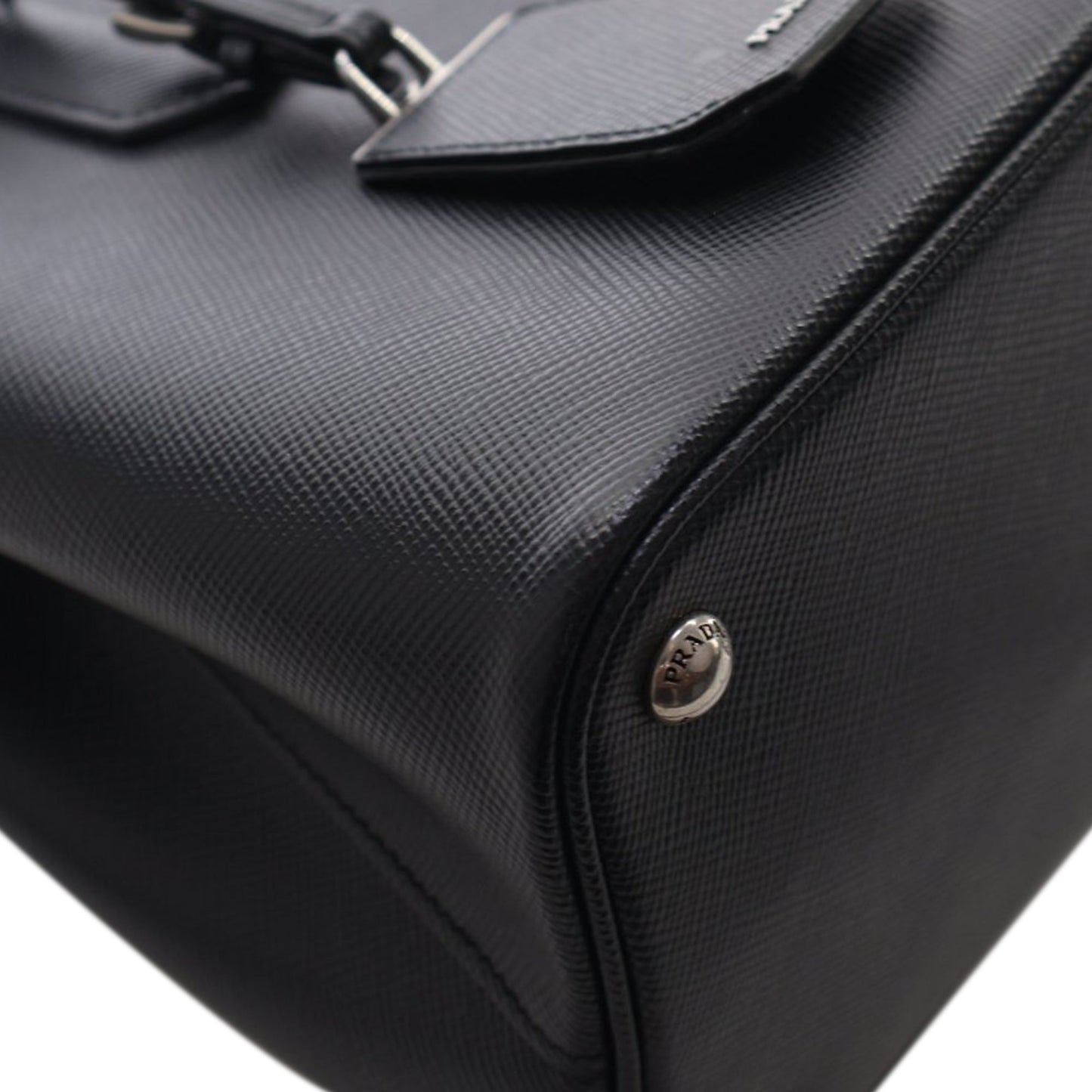 Prada Medium Saffiano Cuir Double Satchel