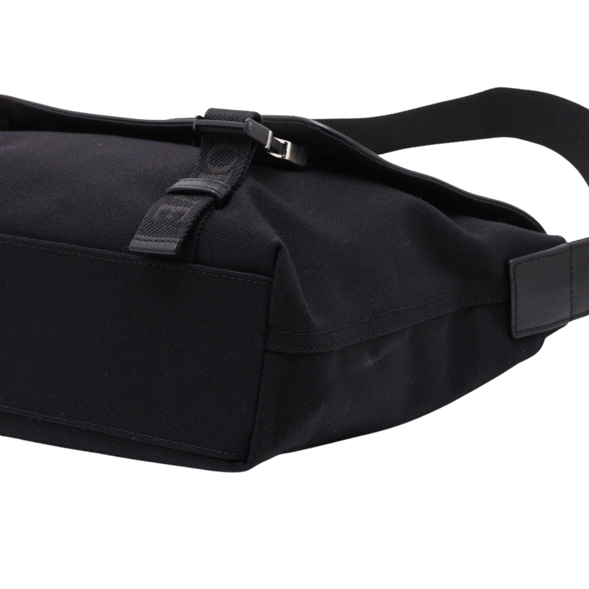LOEWE Medium Canvas and Suede Flex Messenger Bag — Brown