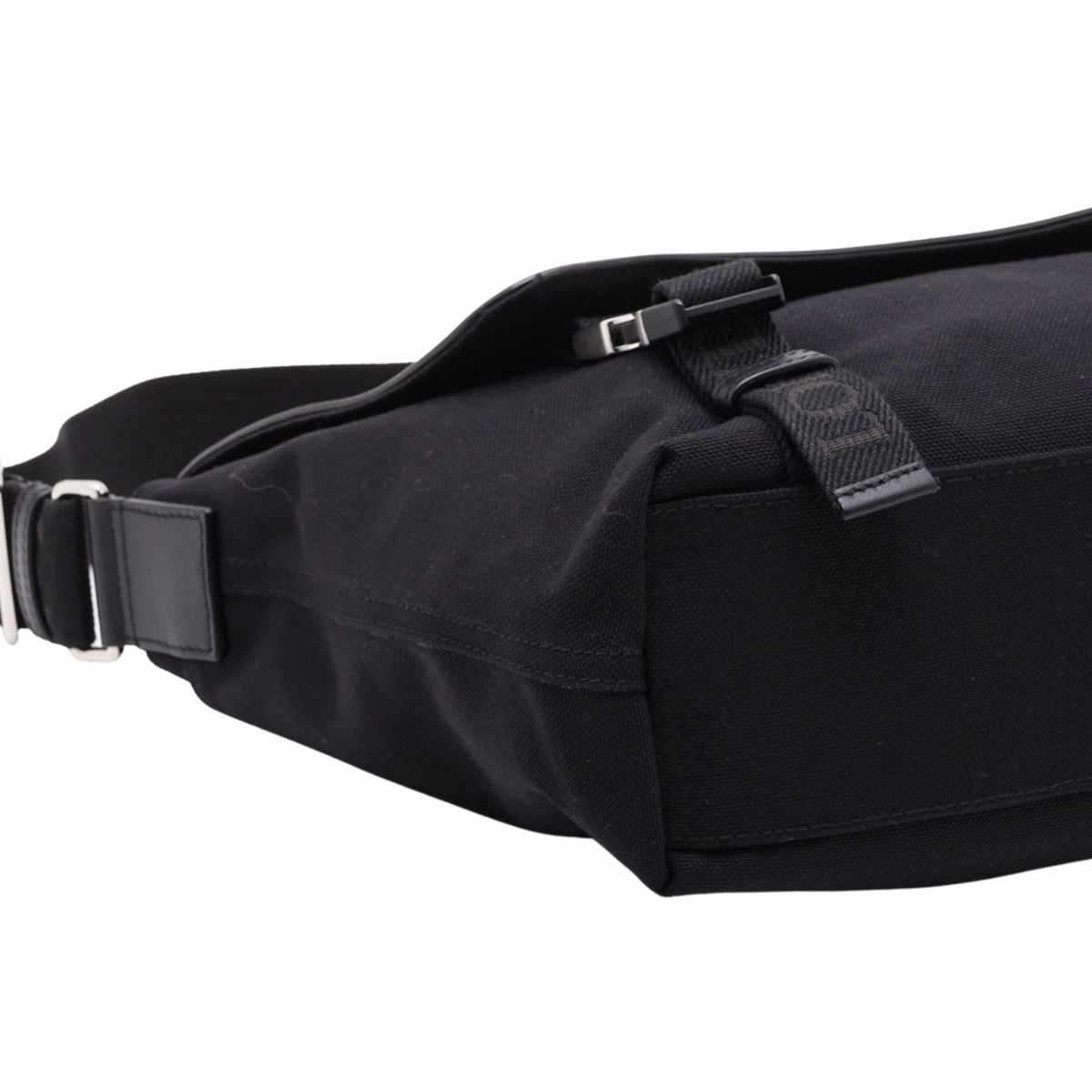 LOEWE Medium Canvas and Suede Flex Messenger Bag — Brown