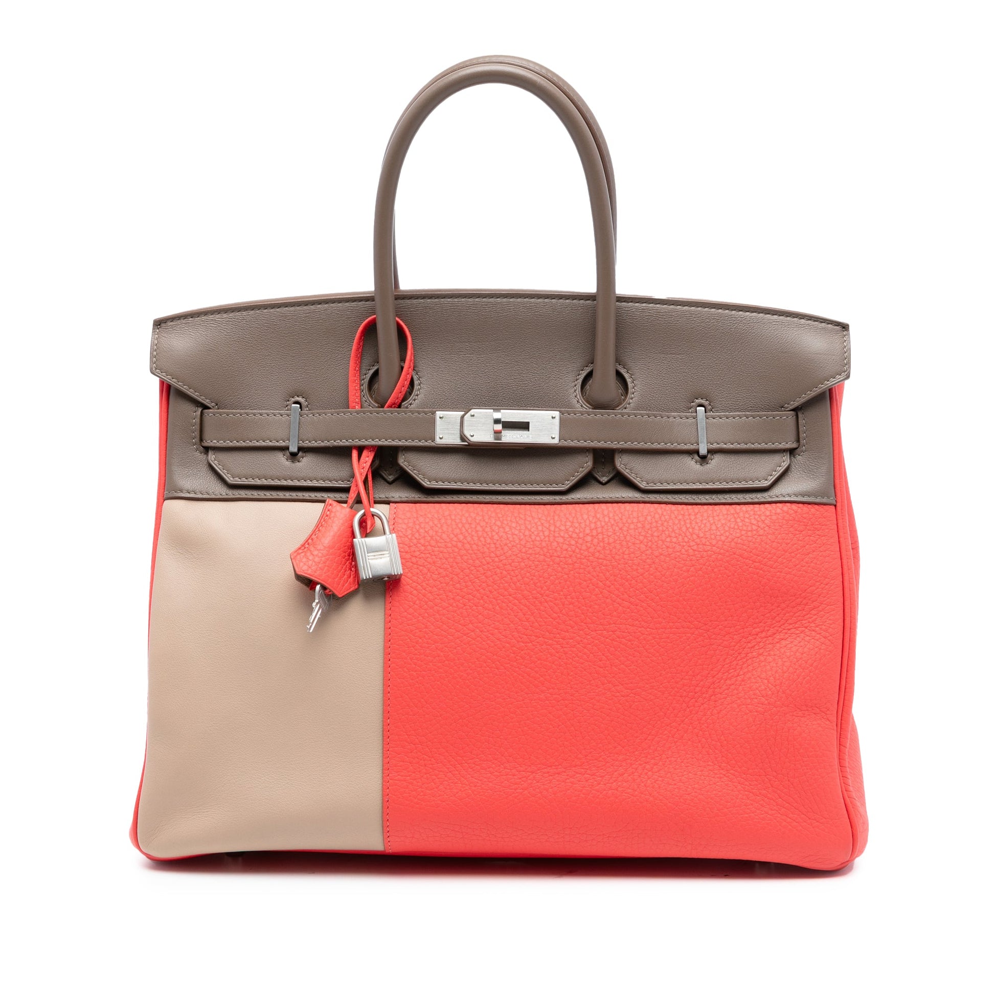 Hermès Tricolor Clemence and Swift Birkin Cascade Retourne 35