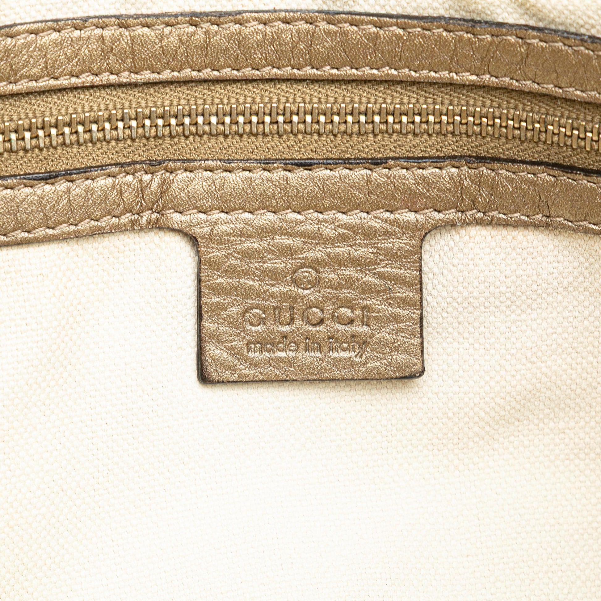 Gucci Large Leather Bella Tote