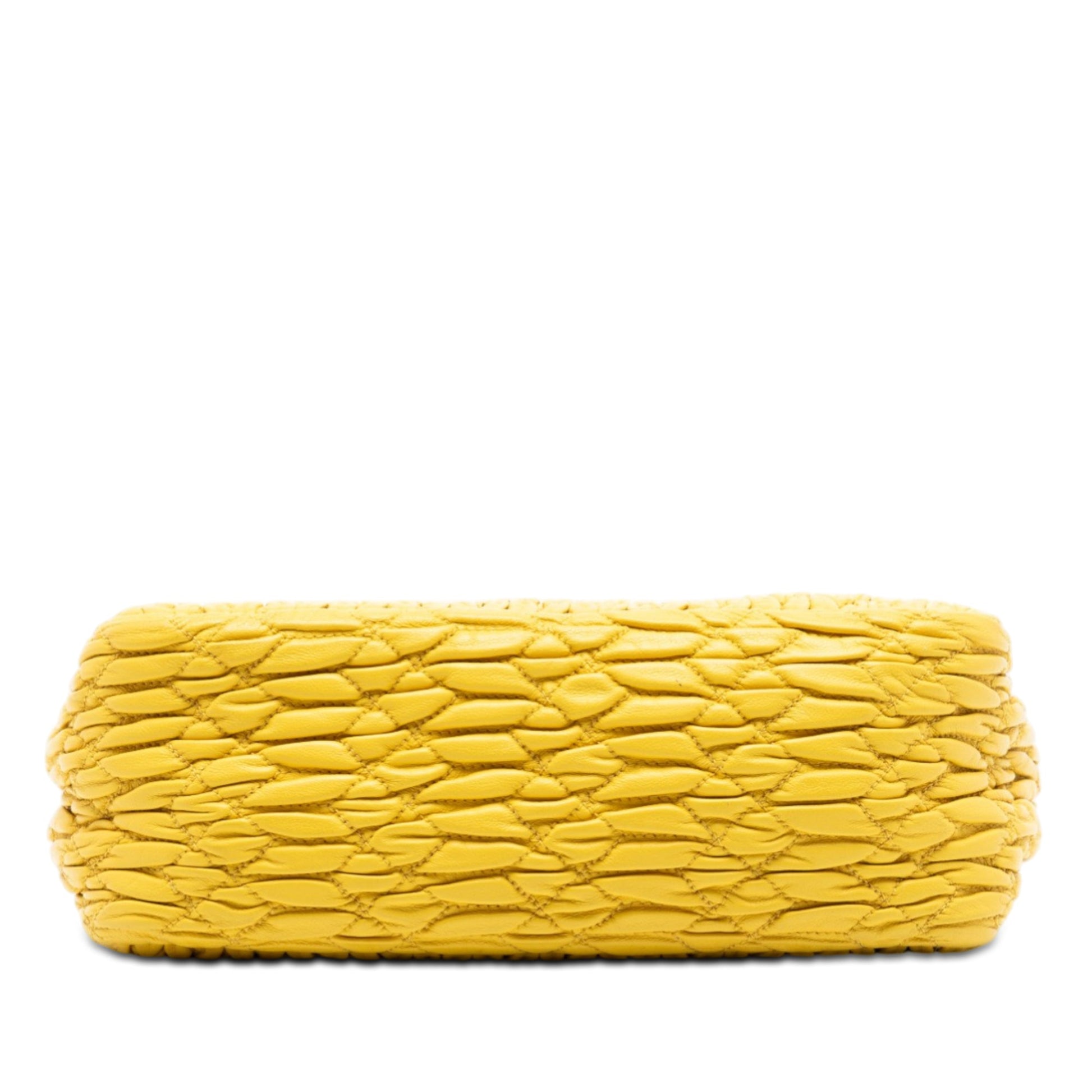 Miu Miu Matelasse Nappa Crystal Charm Shoulder Bag