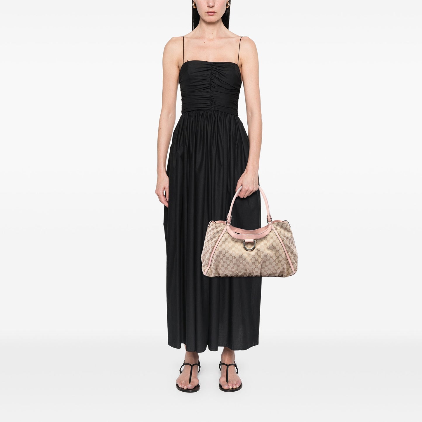 Gucci GG Canvas Abbey D Ring Shoulder Bag