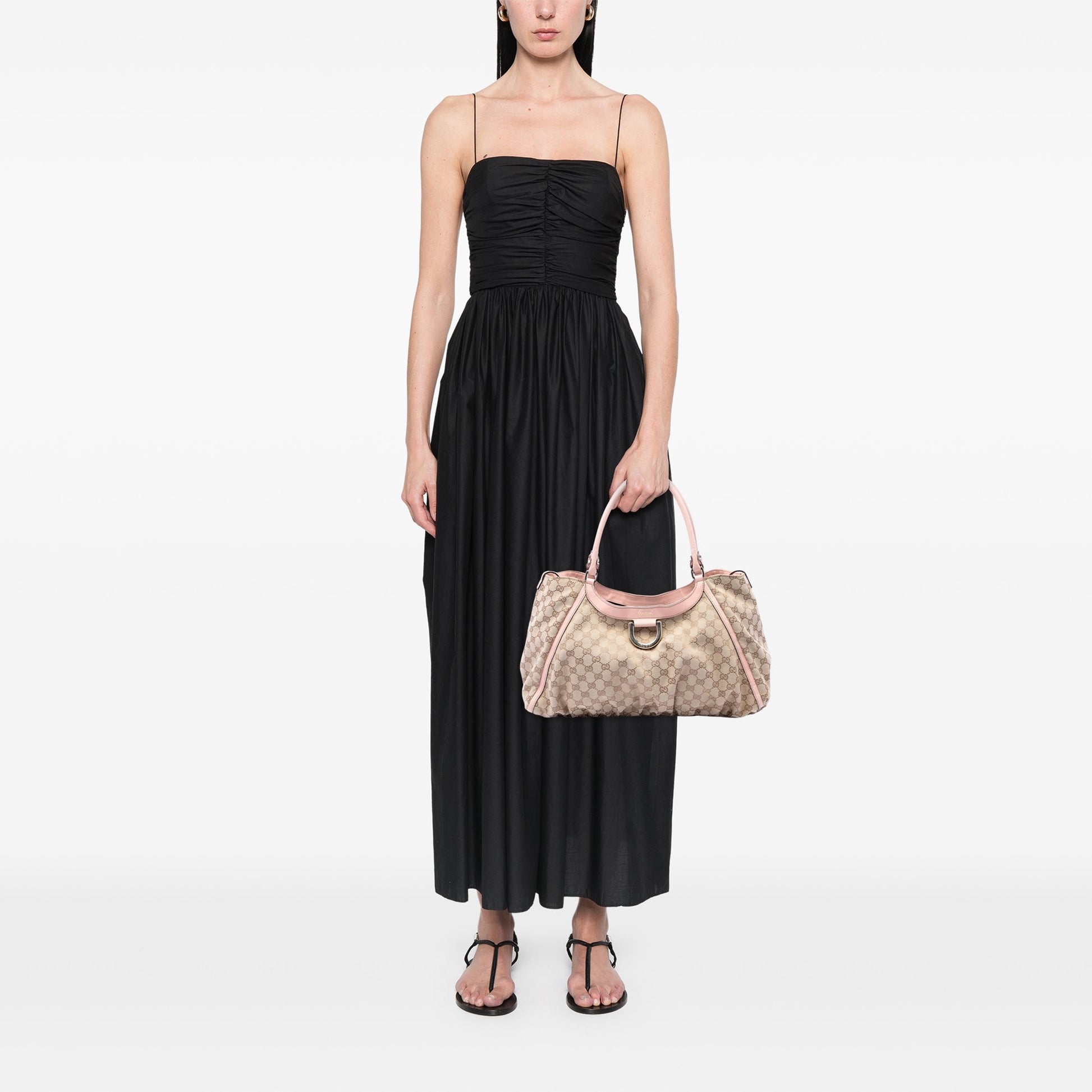 Gucci GG Canvas Abbey D Ring Shoulder Bag