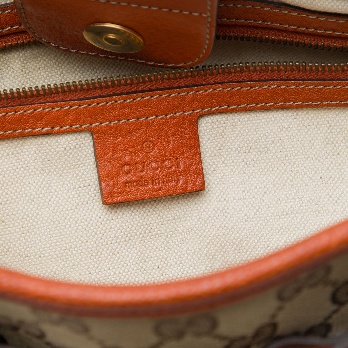 Gucci GG Canvas Running Tote — Beige