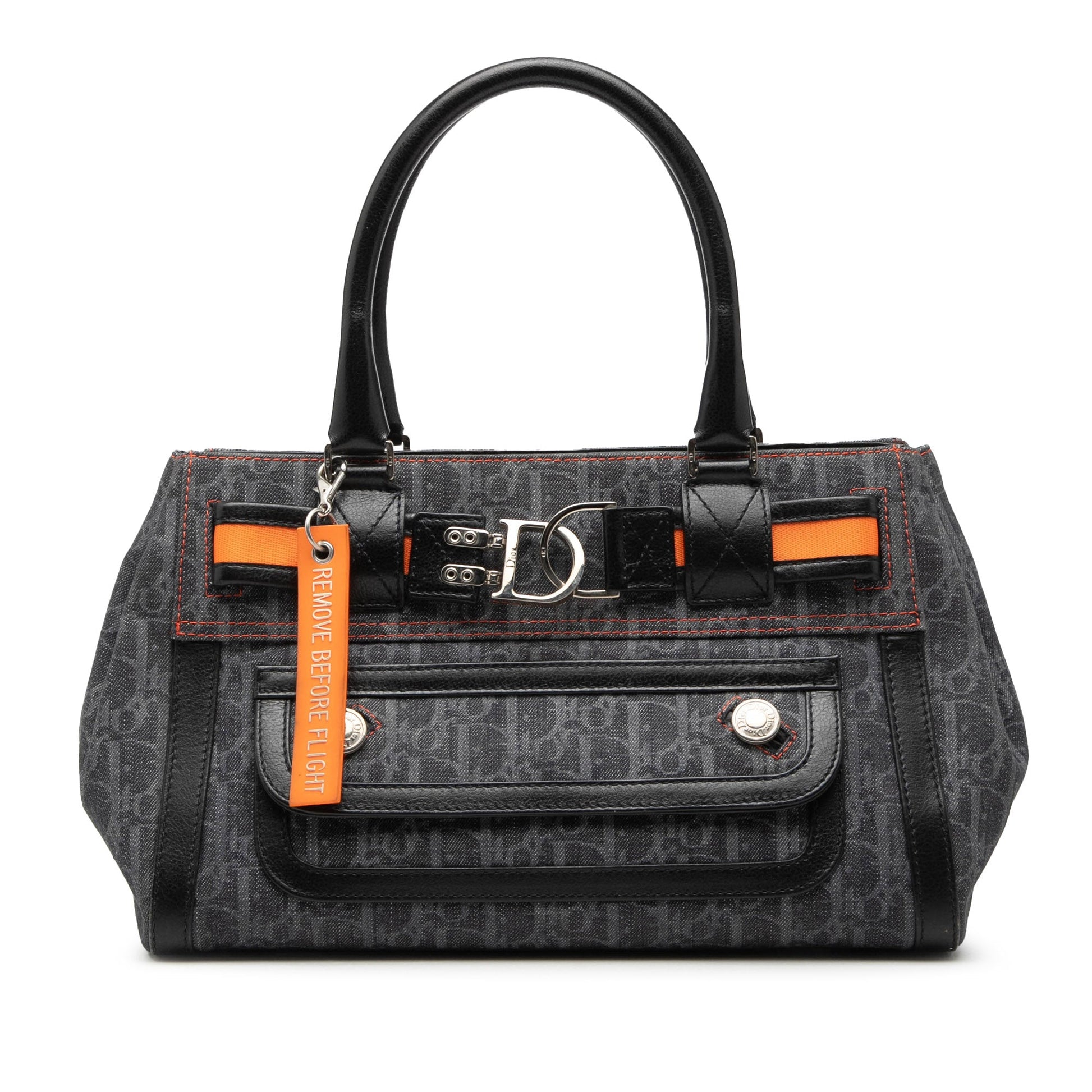 Dior Diorissimo Trotter Denim Flight Handle Bag