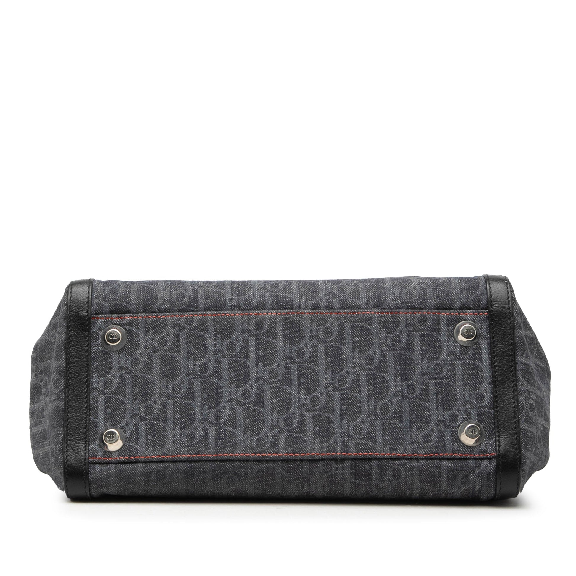 Dior Diorissimo Trotter Denim Flight Handle Bag