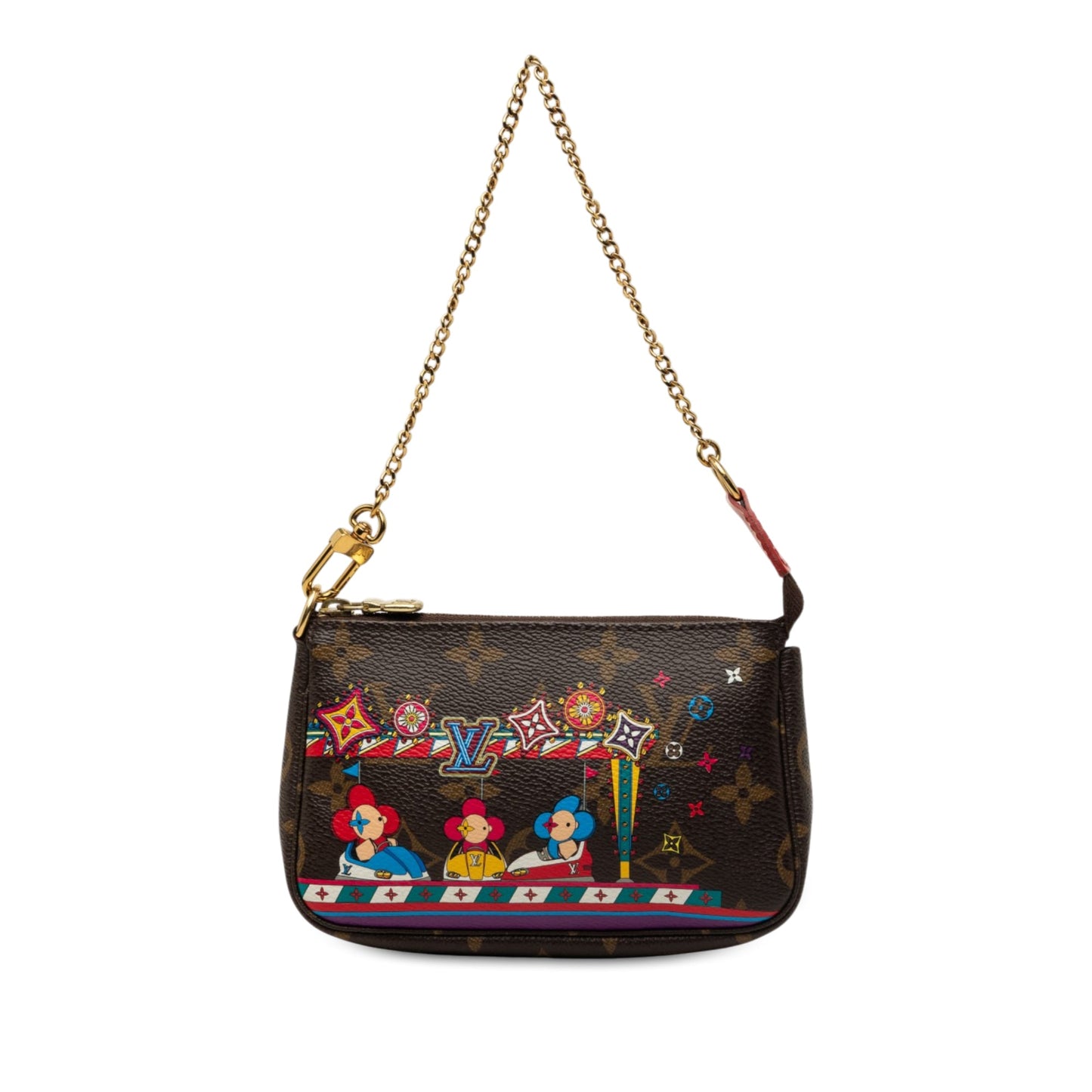 Louis Vuitton Monogram Vivienne Christmas Mini Pochette Accessoires