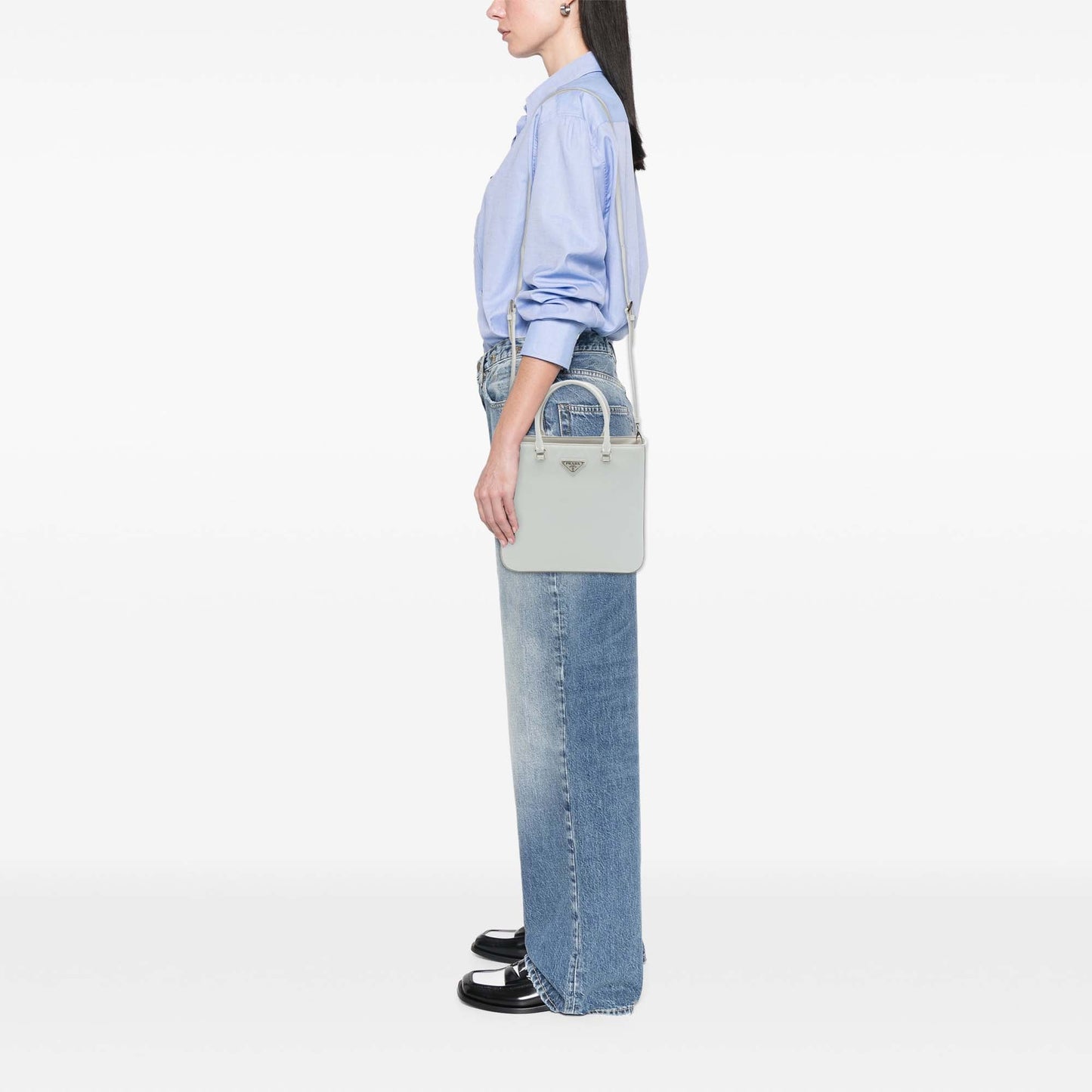 Prada Medium Spazzolato Leather Satchel