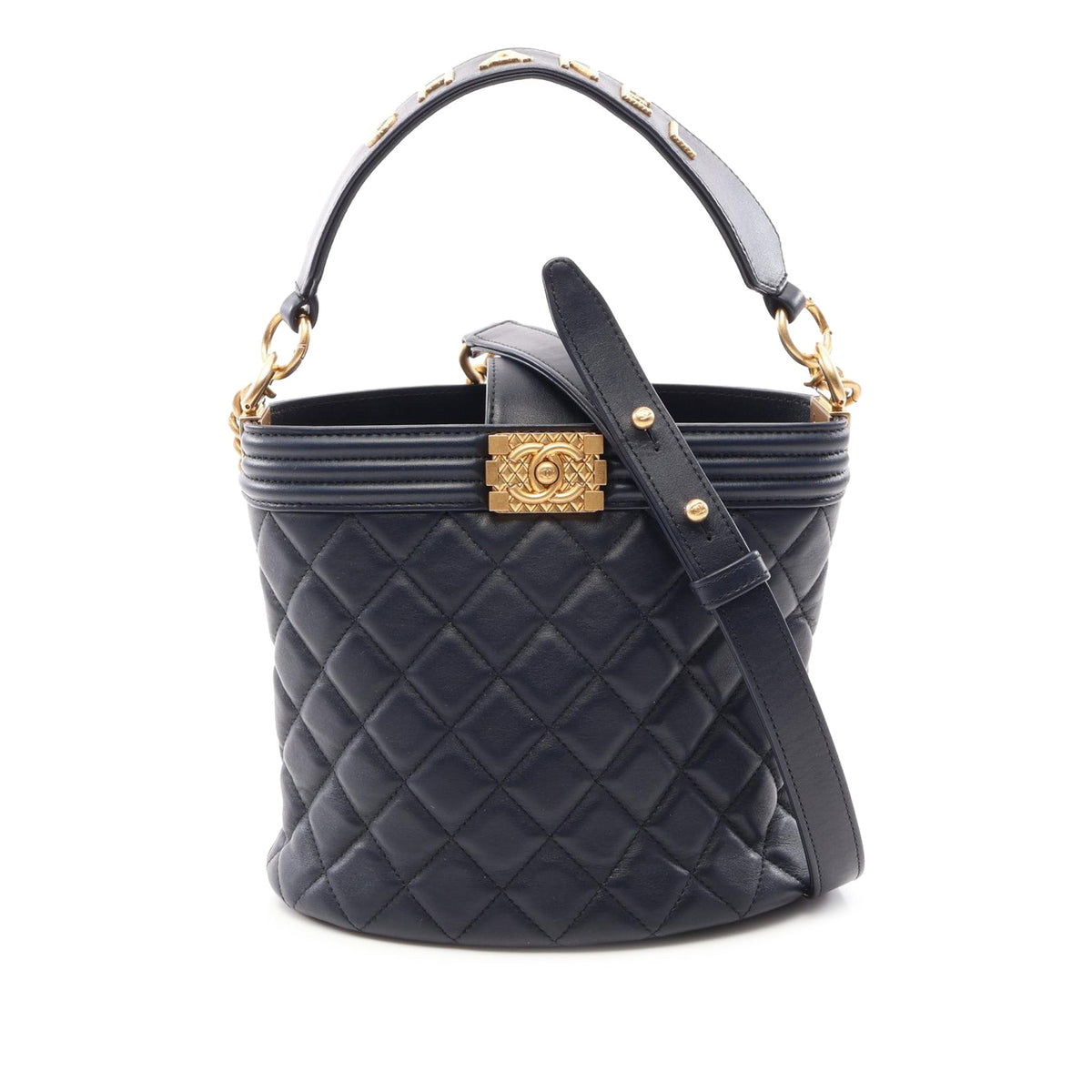 Chanel Quilted Lambskin Boy Bucket Bag