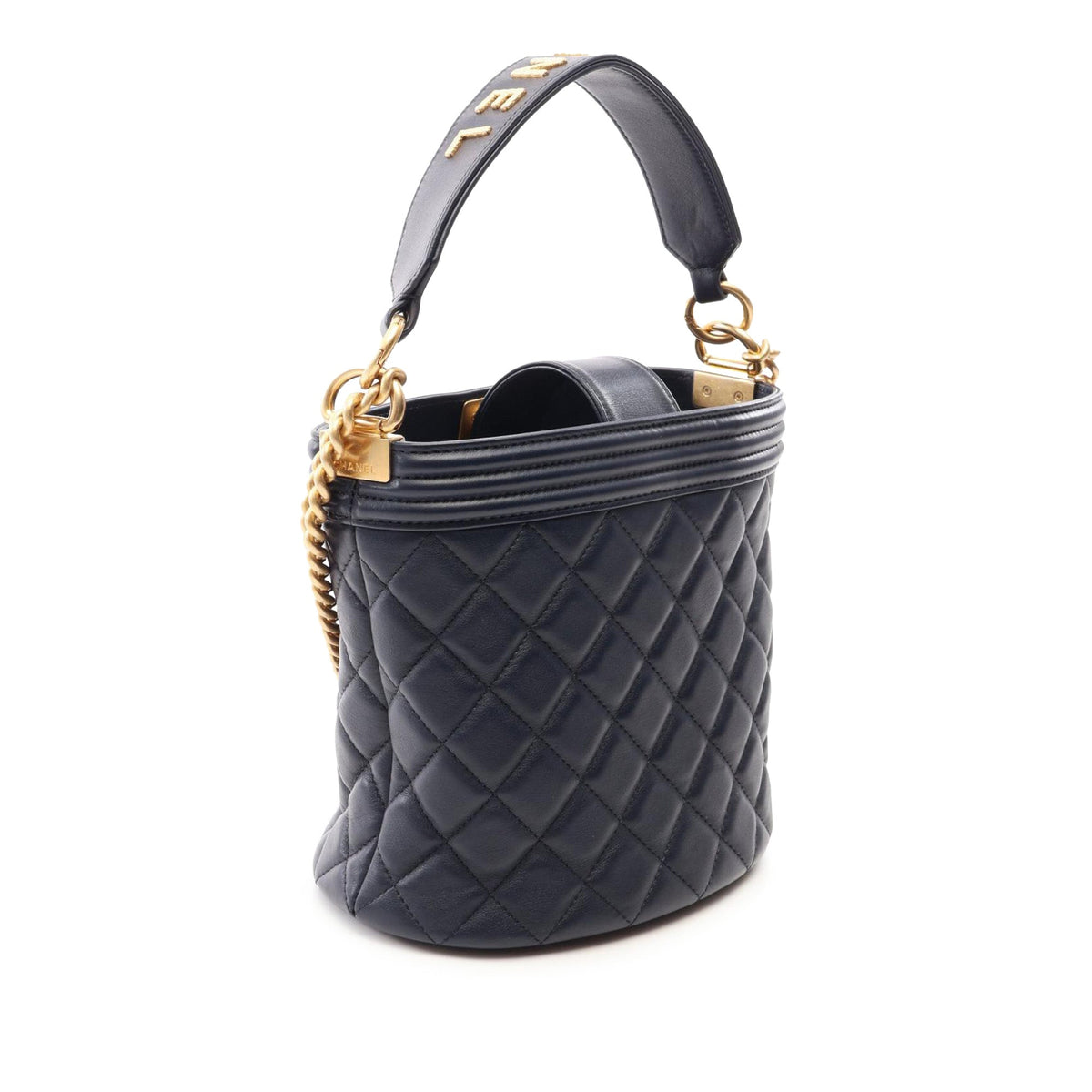 Chanel Quilted Lambskin Boy Bucket Bag
