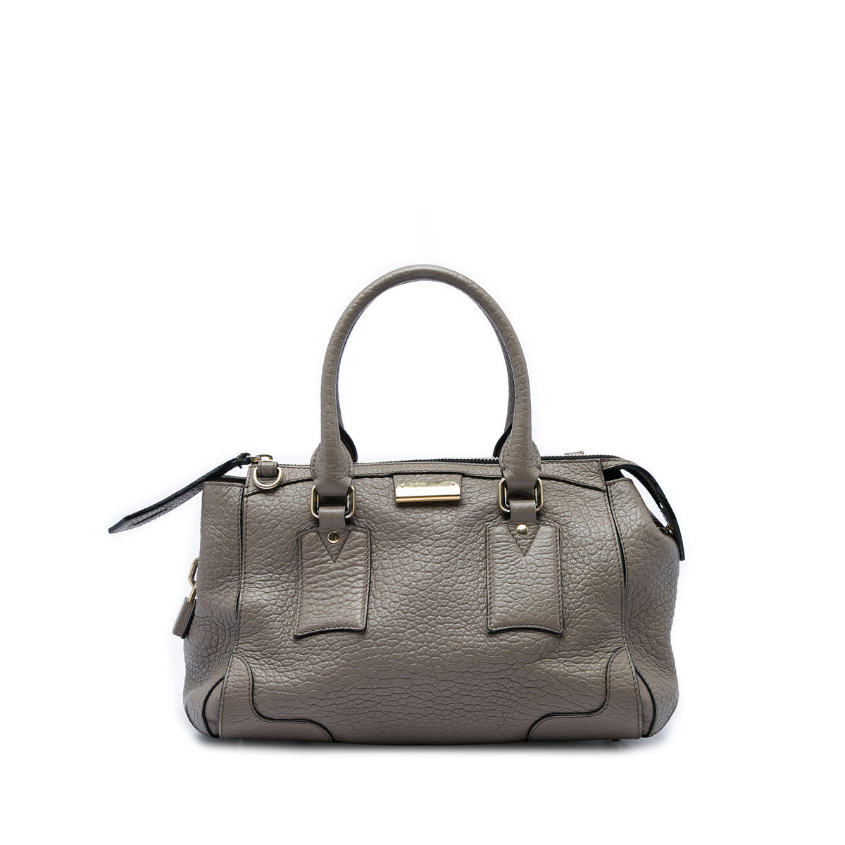 Burberry Small Grained Leather Heritage Gladstone Satchel