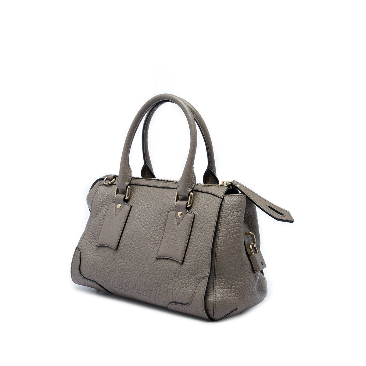 Burberry Small Grained Leather Heritage Gladstone Satchel