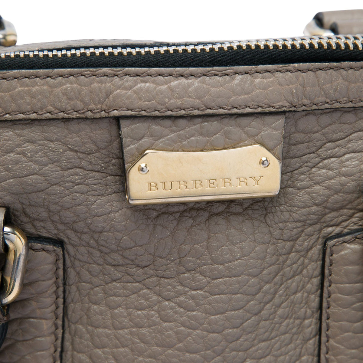 Burberry Small Grained Leather Heritage Gladstone Satchel