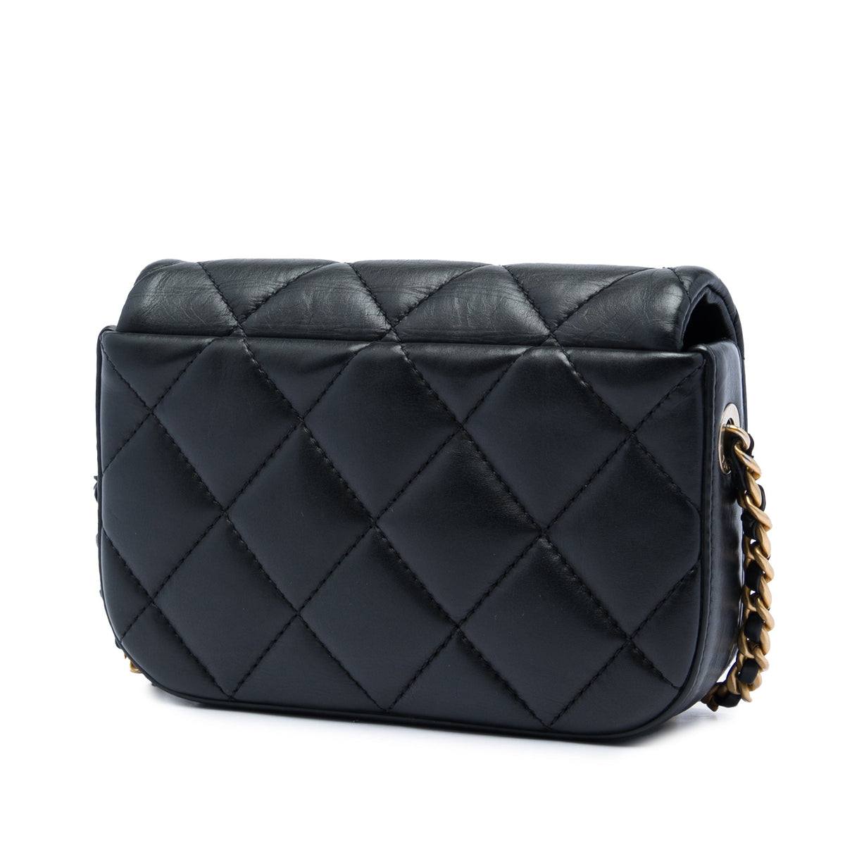 Chanel Mini Quilted Calfskin Nailed CC Flap