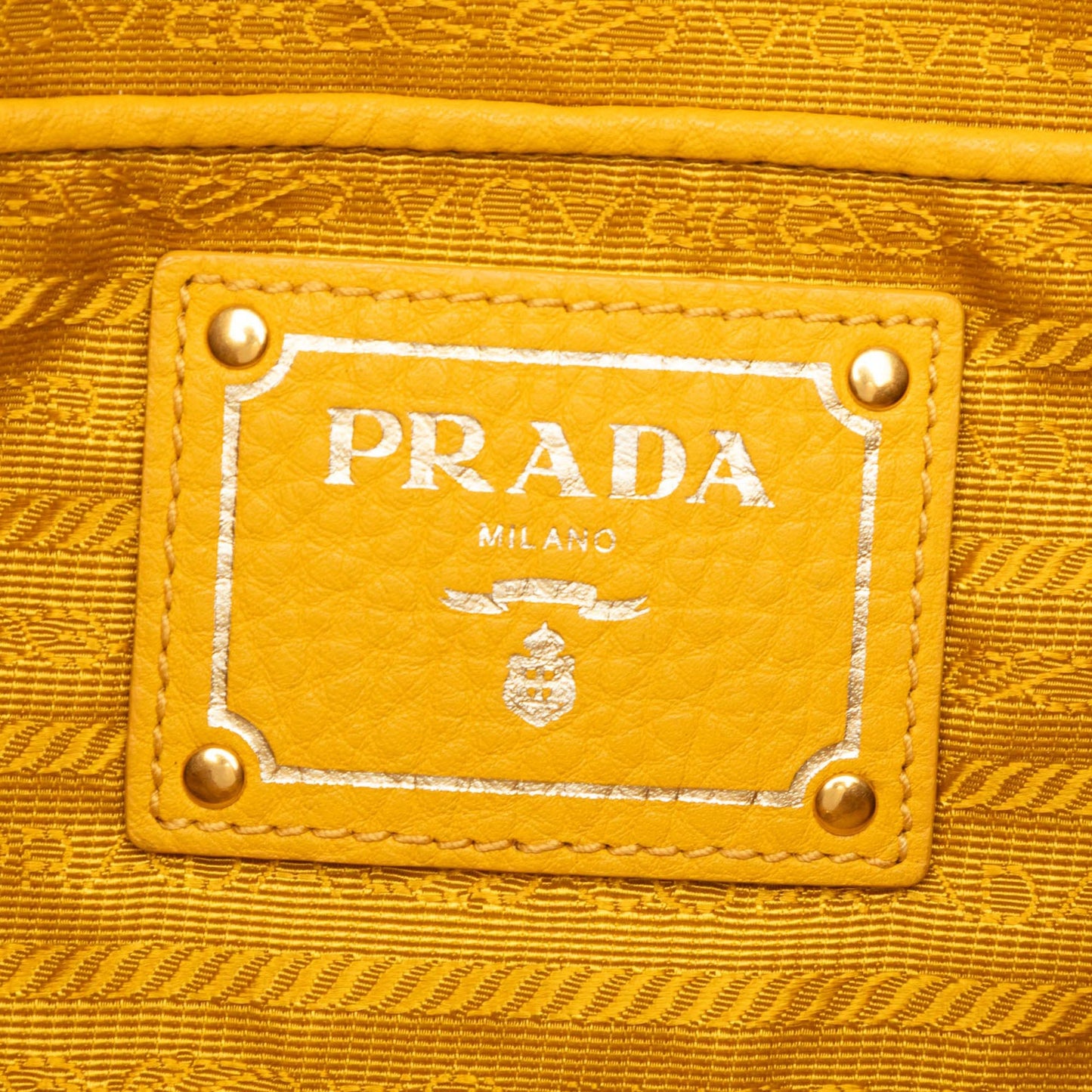 Prada Vitello Daino Side Zip Convertible Tote