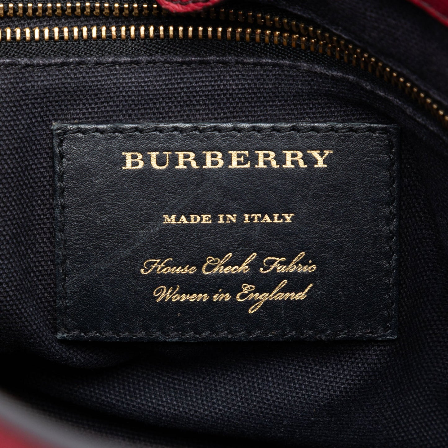 Burberry Small Grainy Calfskin and House Check Banner Satchel