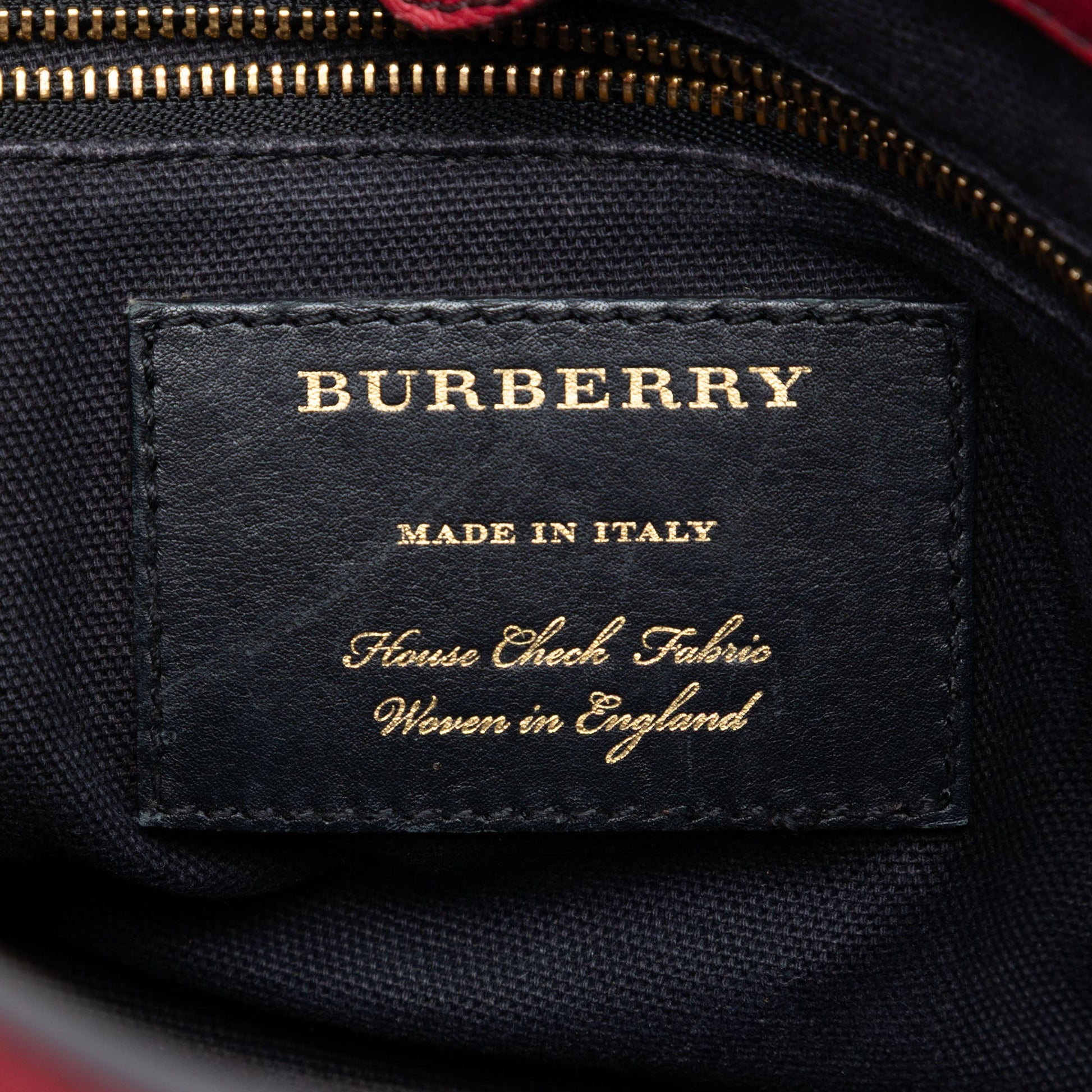 Burberry Small Grainy Calfskin and House Check Banner Satchel
