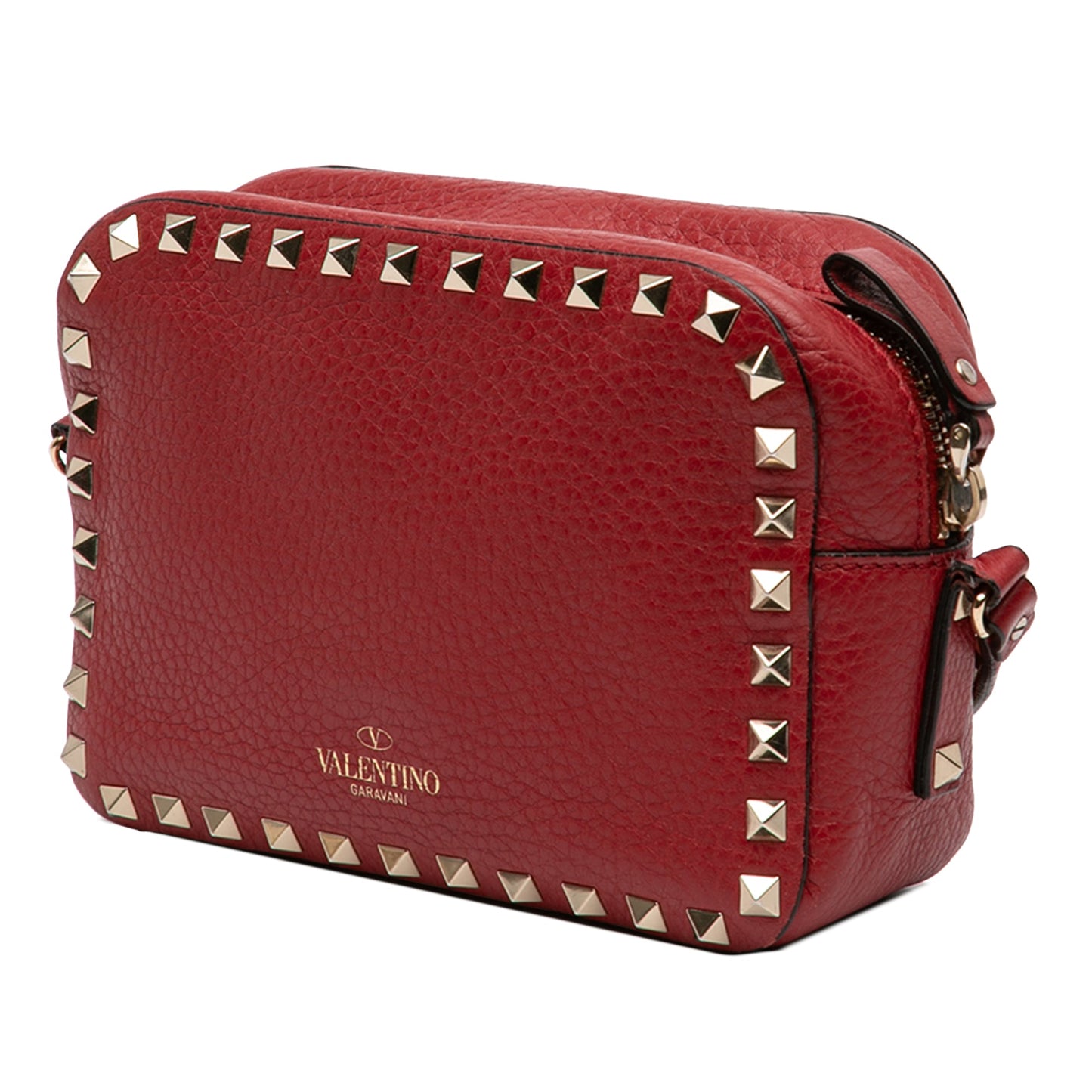 Valentino Grainy Calfskin Rockstud Camera Bag