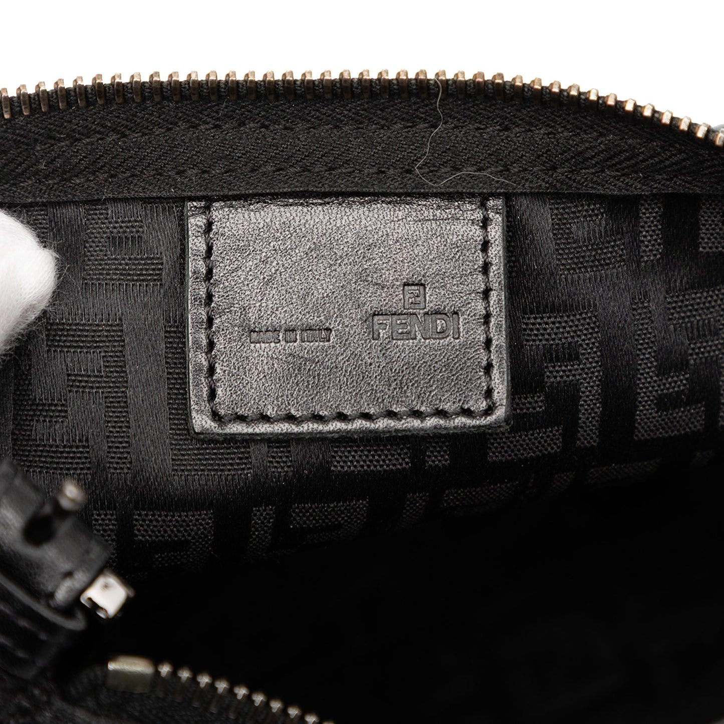 Fendi Zucchino Canvas Handbag