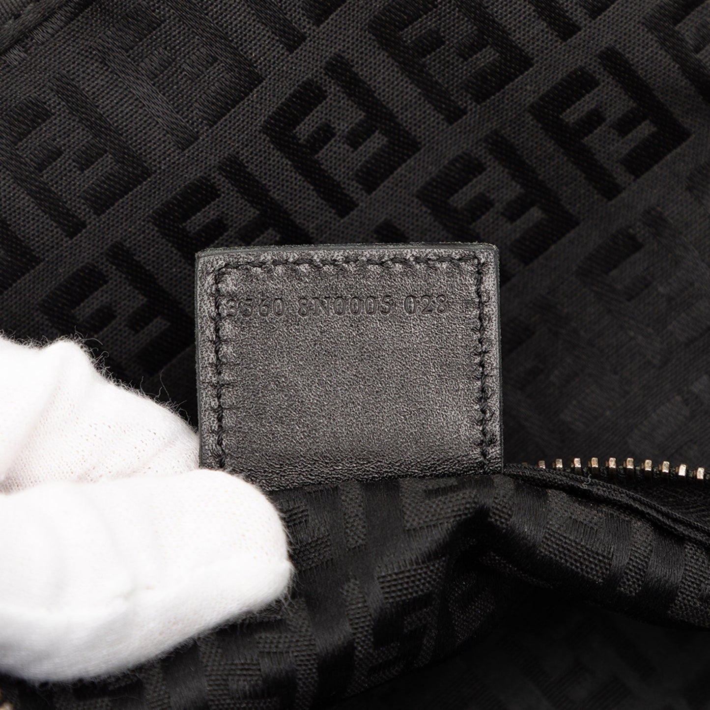 Fendi Zucchino Canvas Handbag