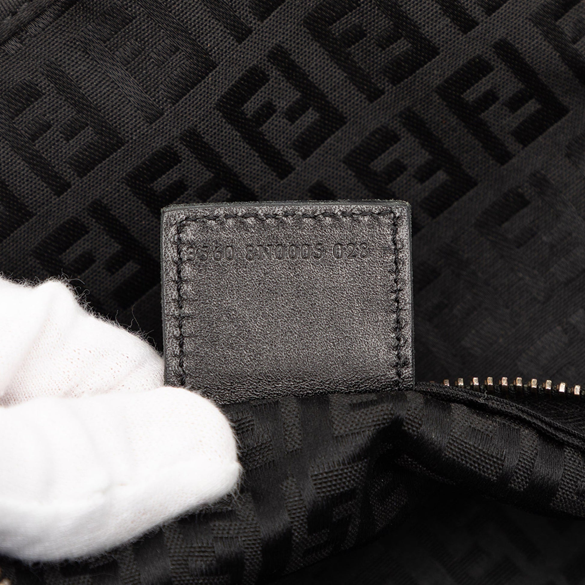 Fendi Zucchino Canvas Handbag