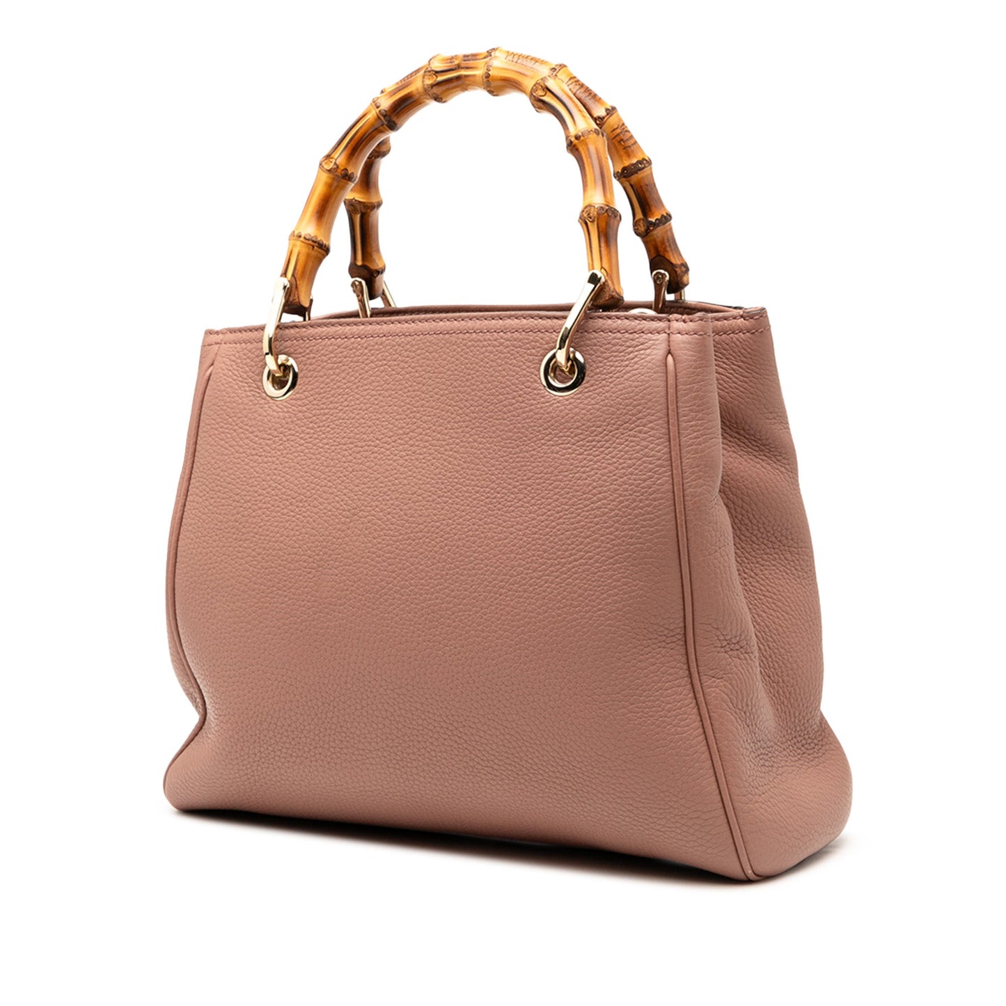 Gucci Small Calfskin Bamboo Shopper Satchel