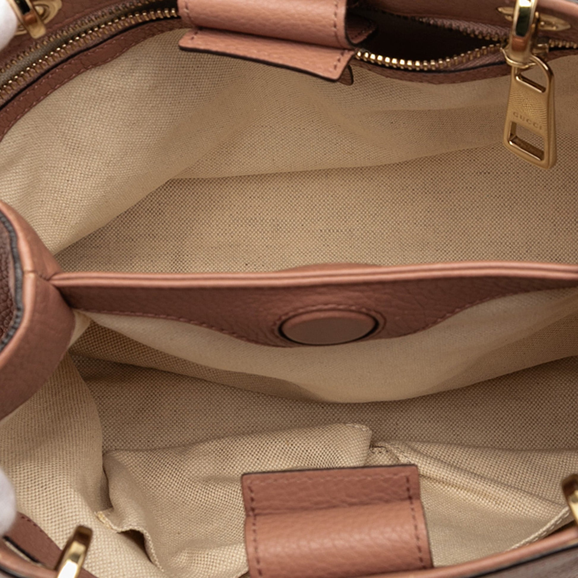 Gucci Small Calfskin Bamboo Shopper Satchel