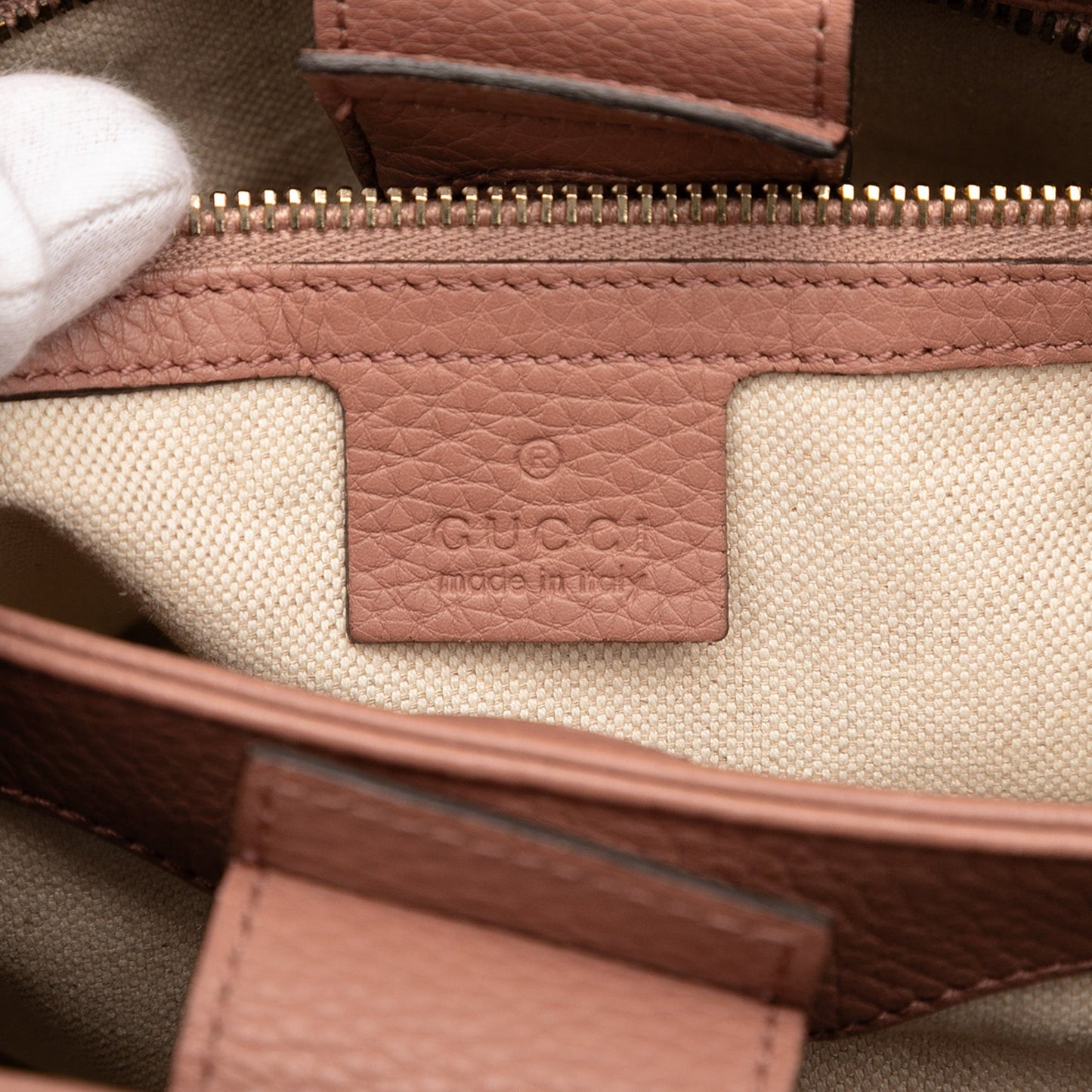 Gucci Small Calfskin Bamboo Shopper Satchel