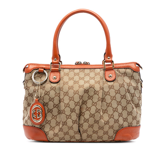 Gucci GG Canvas Sukey Satchel