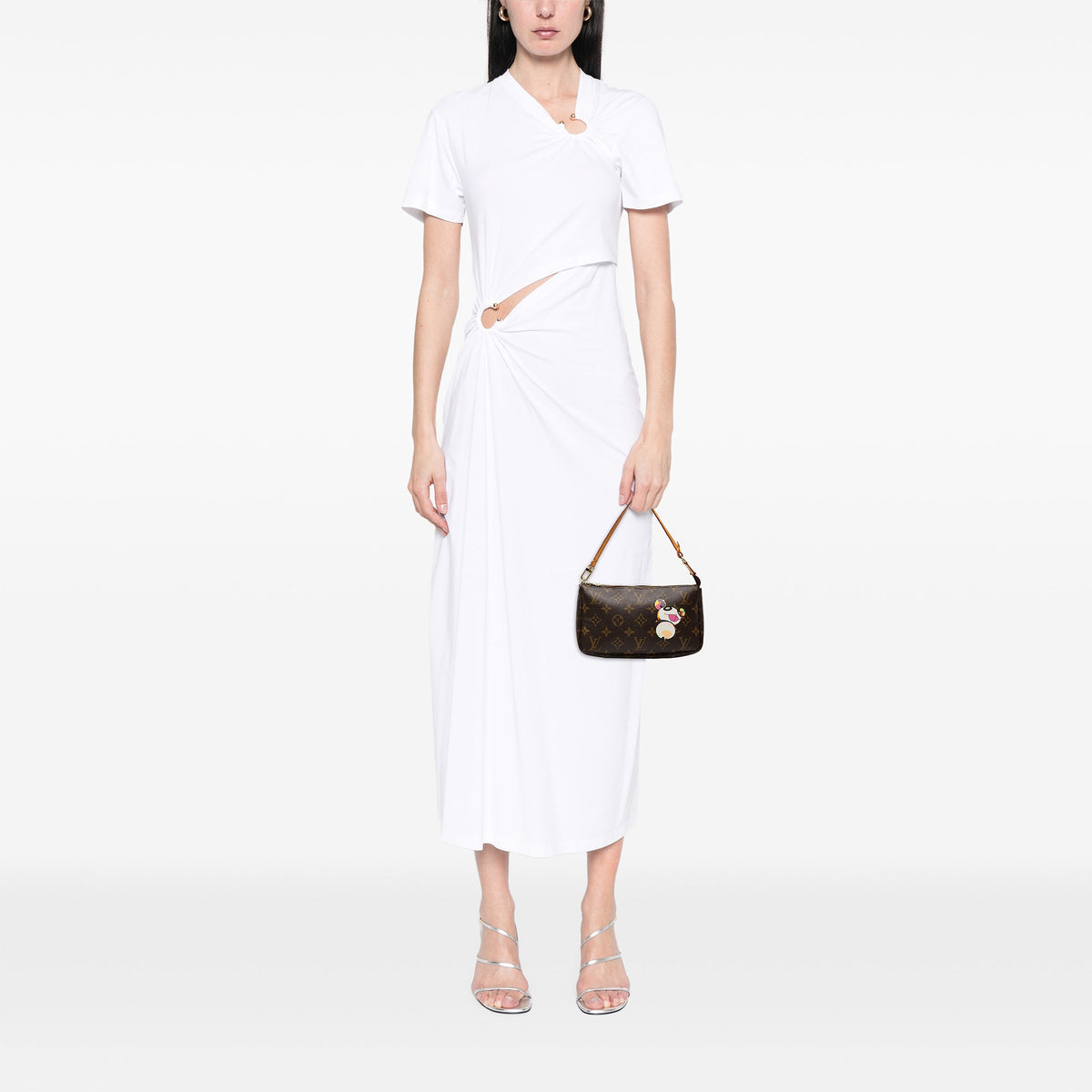 Louis Vuitton Takashi Murakami Monogram Panda Pochette Accessoires — Brown
