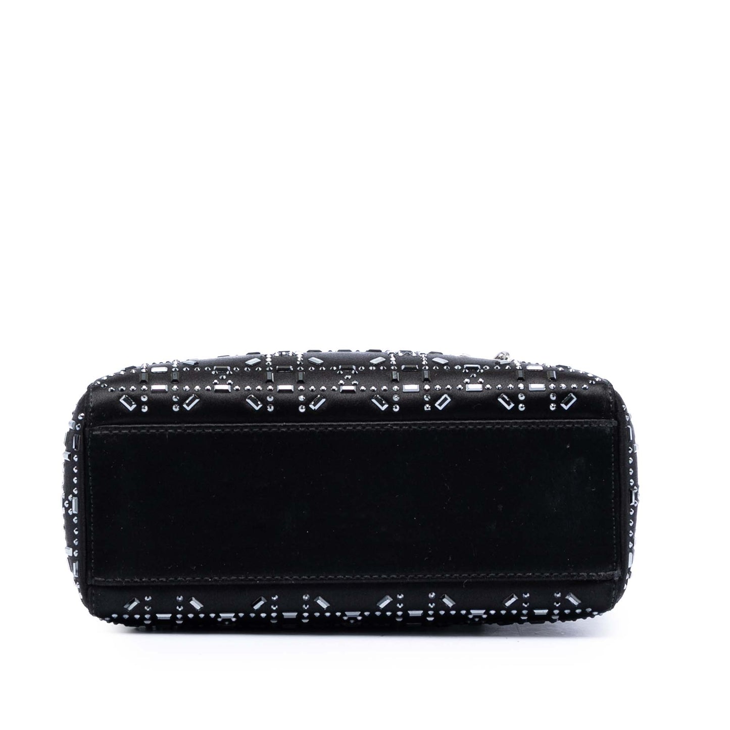 Dior Mini Satin Cannage Strass Crystal Embellished Lady Dior