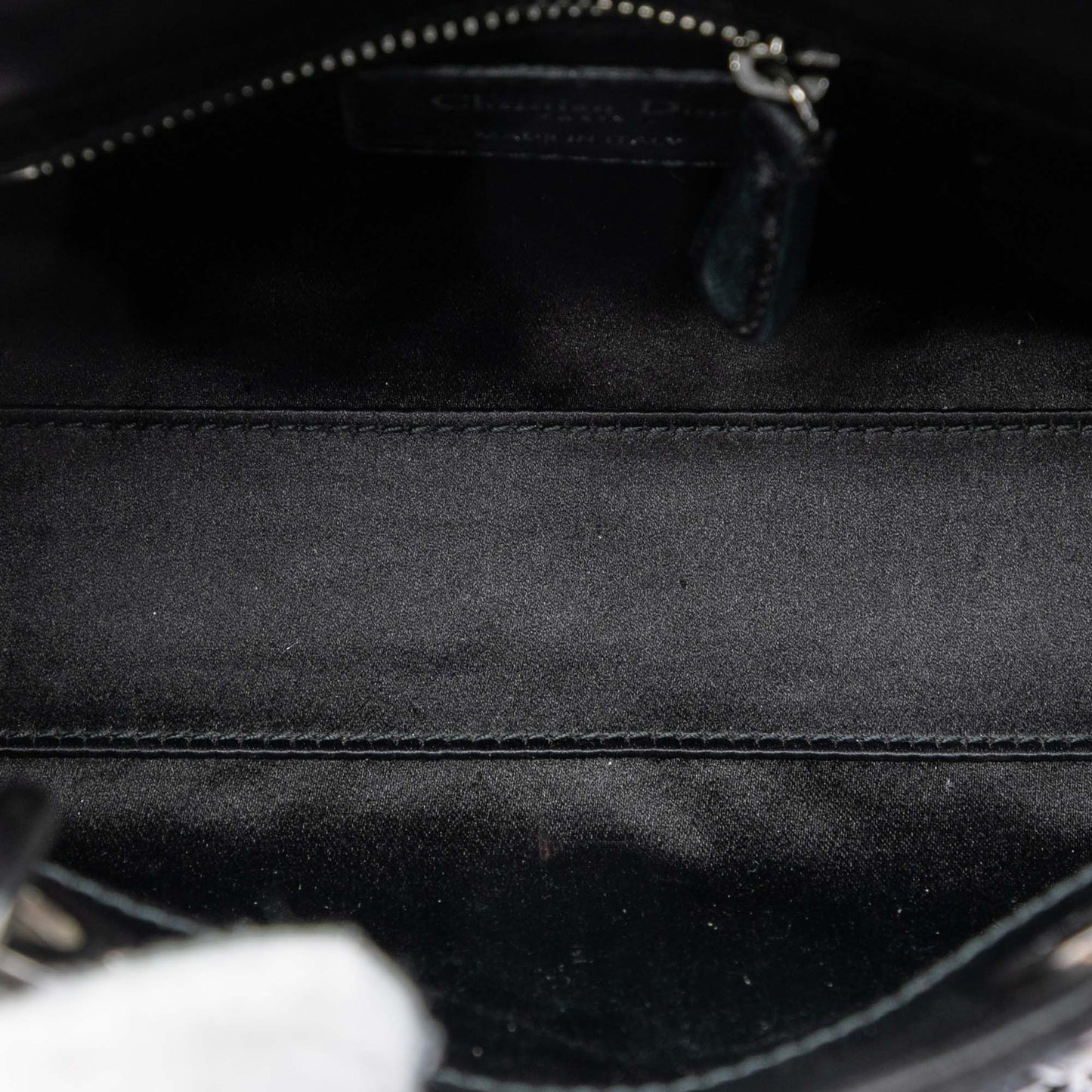 Dior Mini Satin Cannage Strass Crystal Embellished Lady Dior