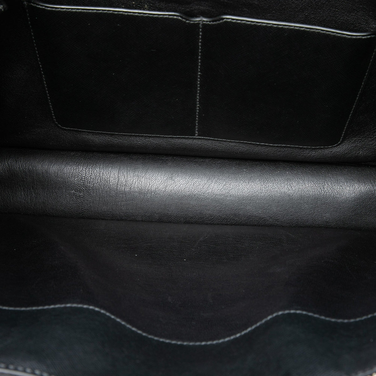 Prada Saffiano Business Bag — Black